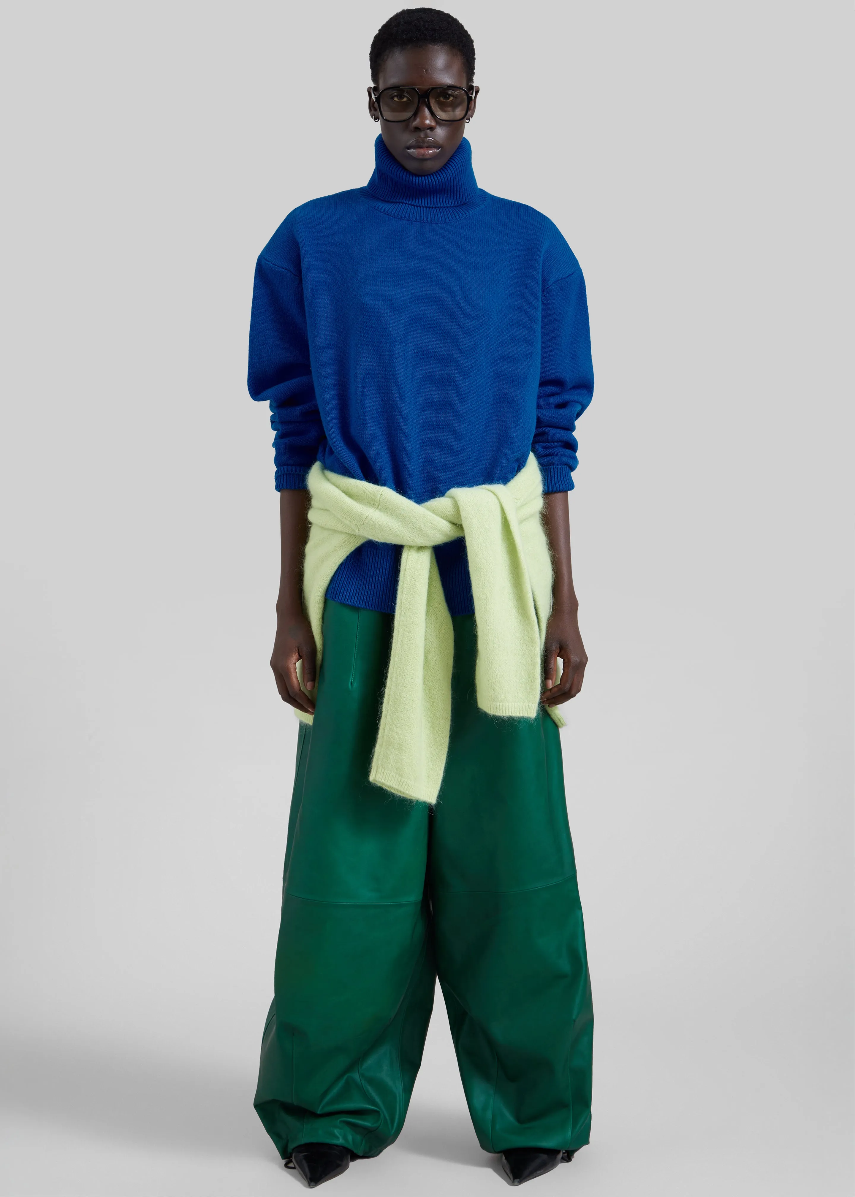 Gala Padded Knit Turtleneck - Blue sold by Frankie Shop product image thumbnail 3