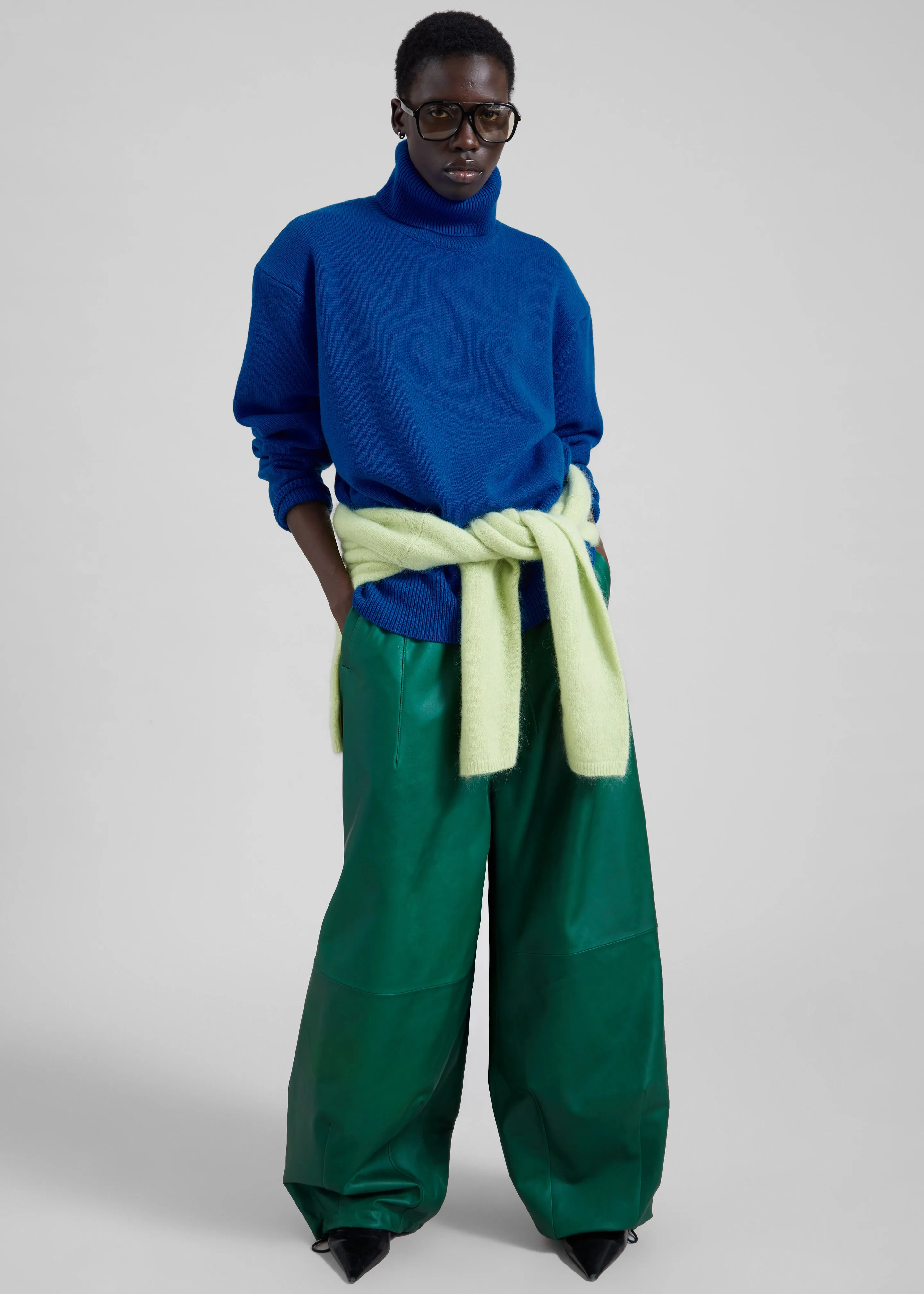 Gala Padded Knit Turtleneck - Blue sold by Frankie Shop product image thumbnail 2