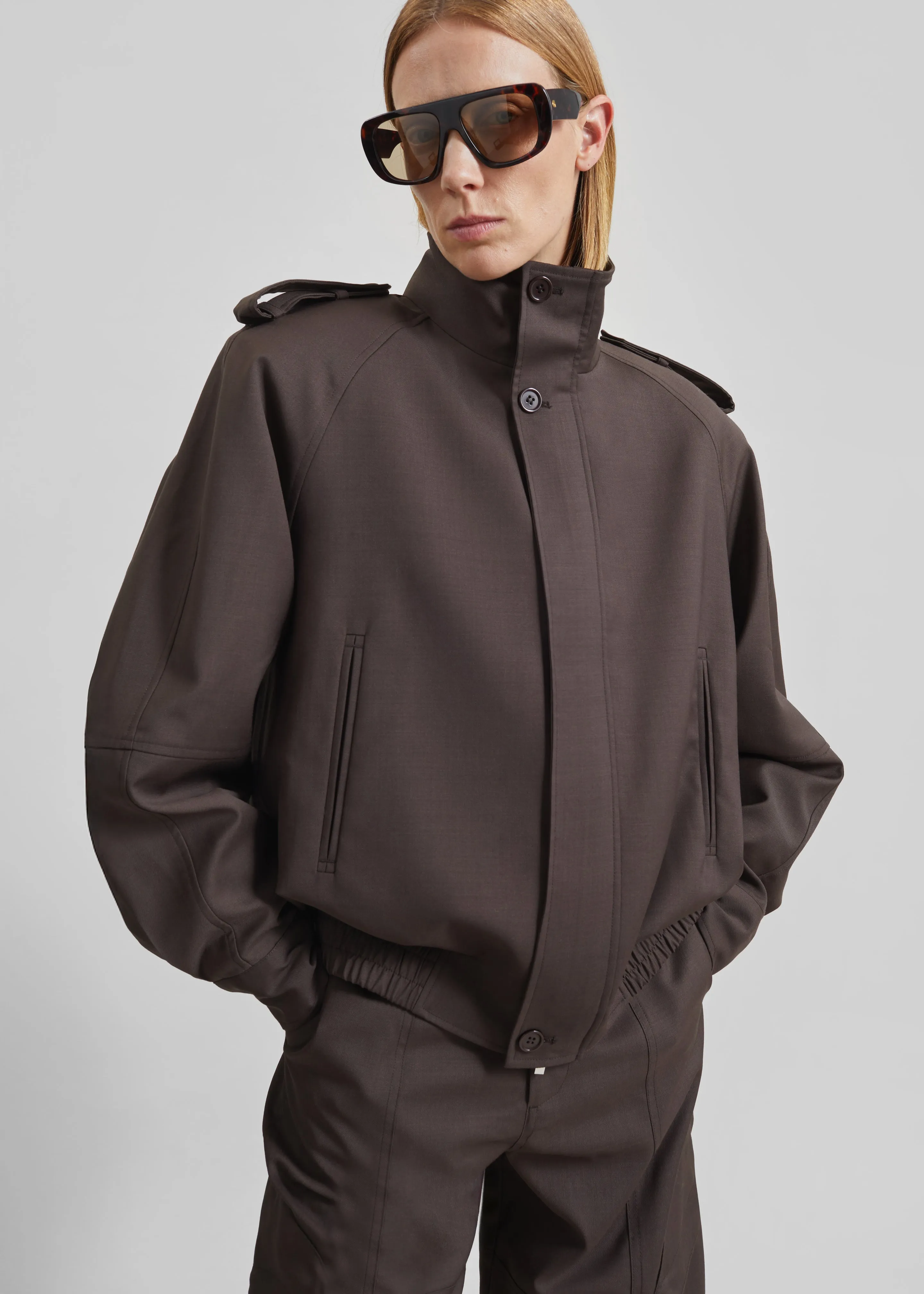 Kelly Padded Blouson - Brown sold by Frankie Shop product image thumbnail 5