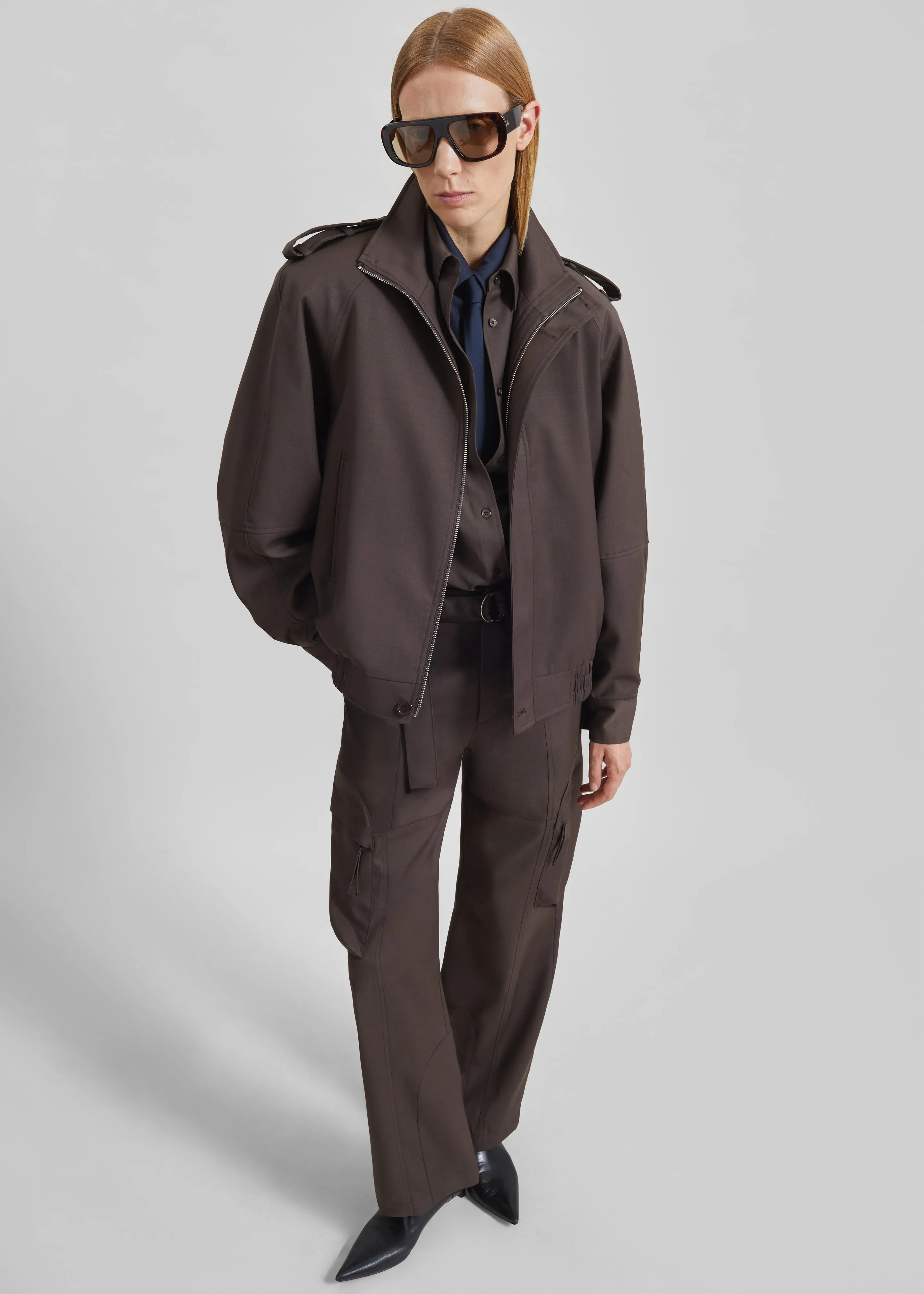 Kelly Padded Blouson - Brown sold by Frankie Shop product image thumbnail 3