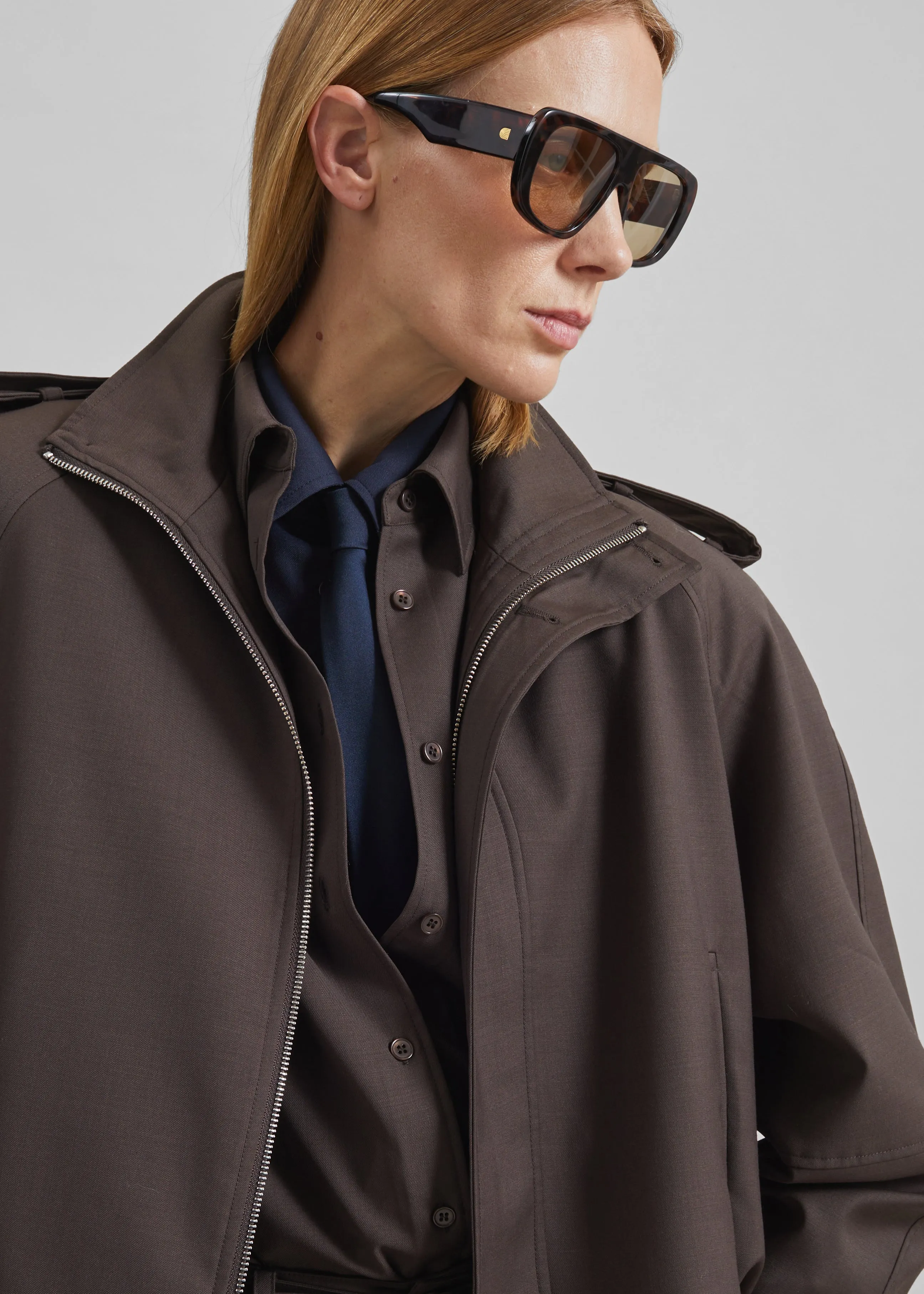 Kelly Padded Blouson - Brown sold by Frankie Shop product image thumbnail 4