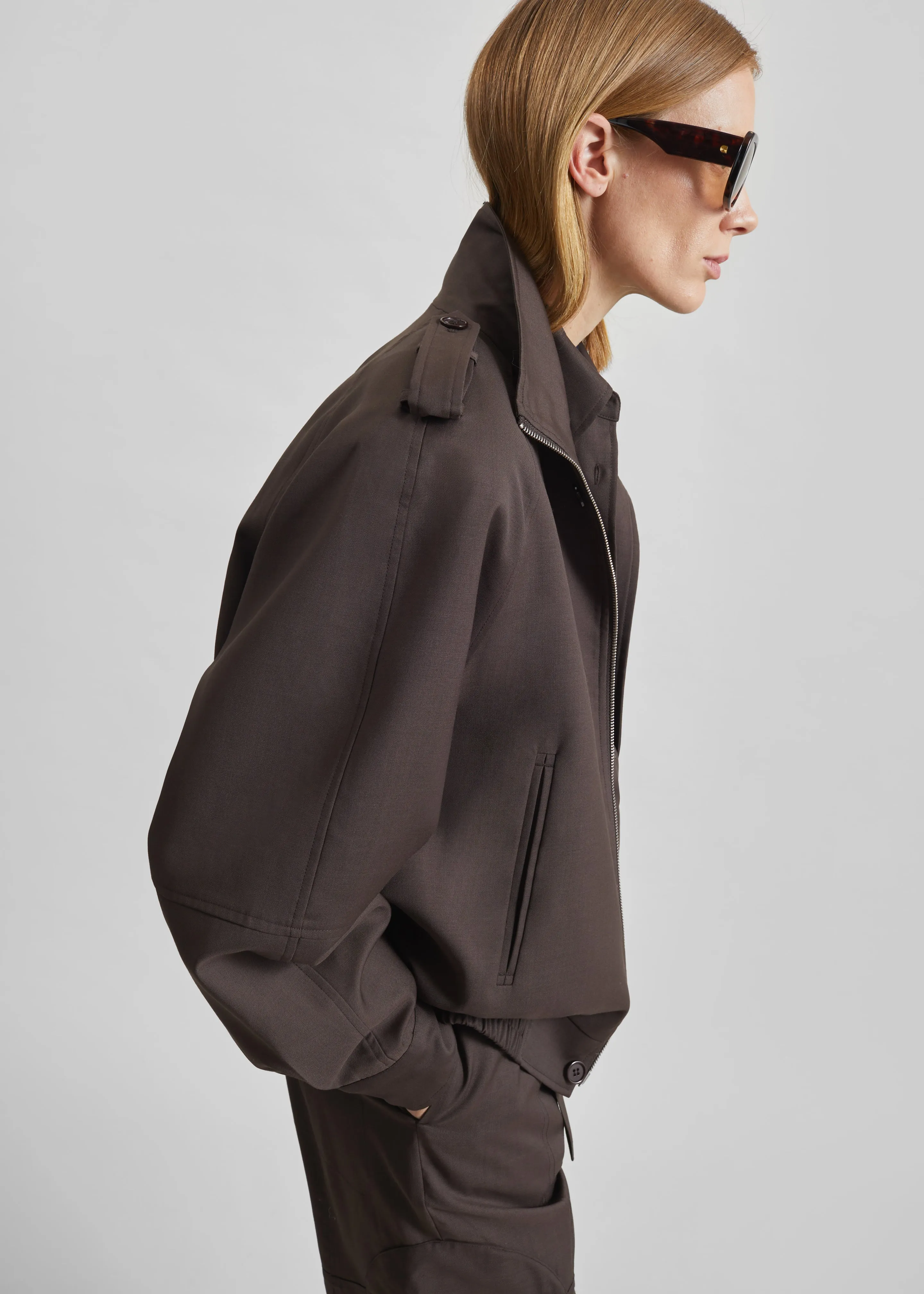 Kelly Padded Blouson - Brown sold by Frankie Shop product image thumbnail 2
