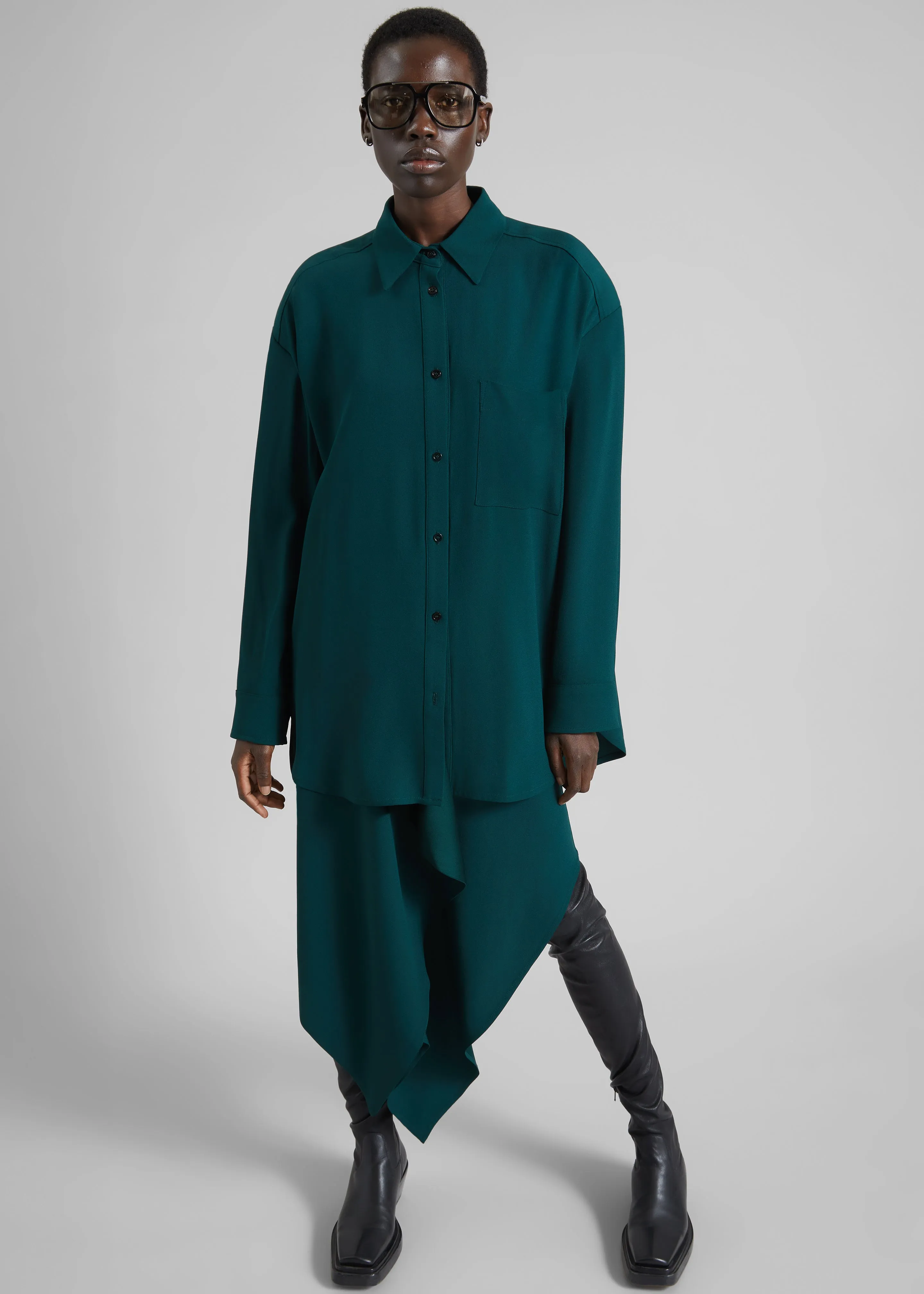 Bina Padded Shirt - Bottle Green sold by Frankie Shop product image thumbnail 4