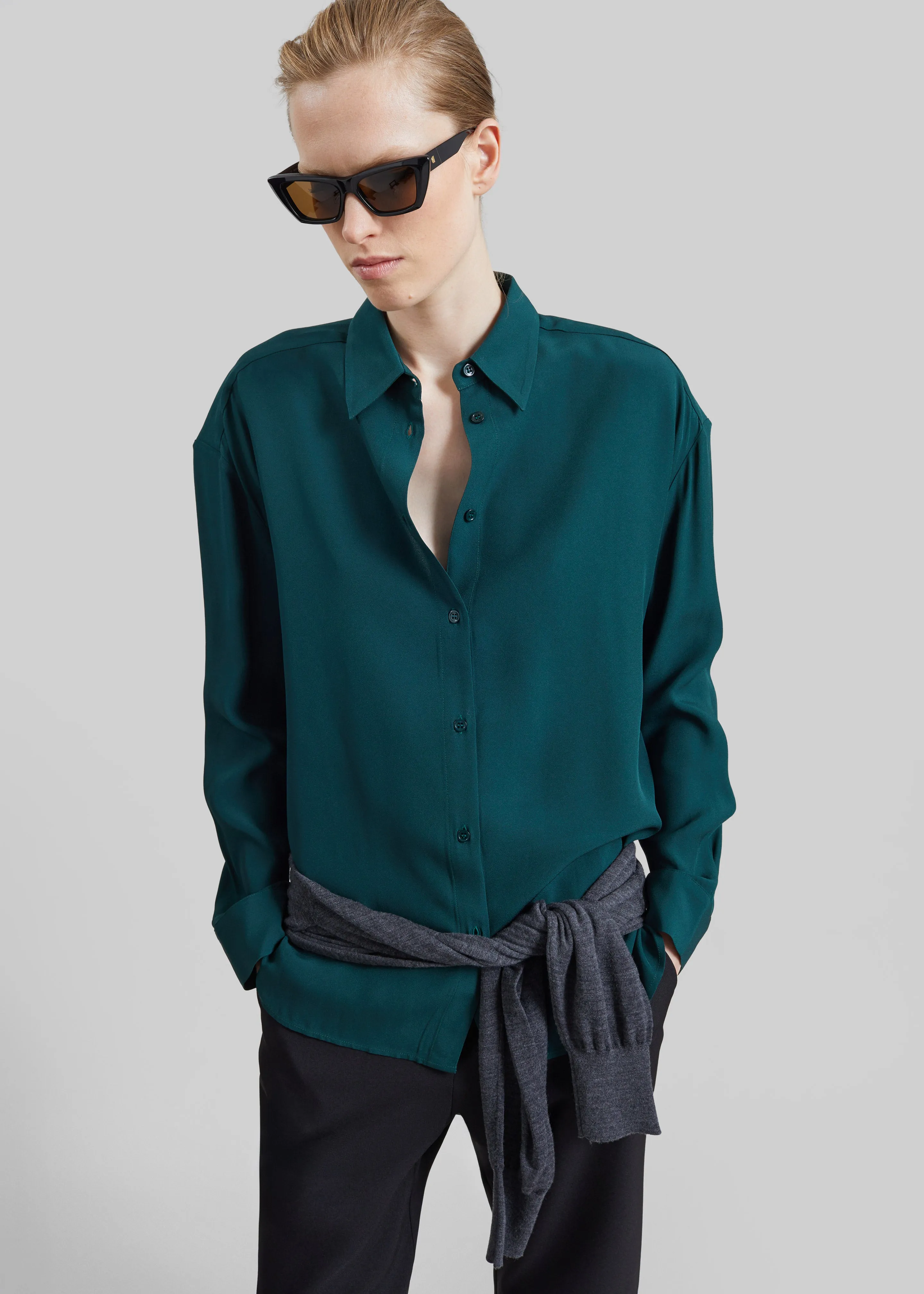 Bina Padded Shirt - Bottle Green sold by Frankie Shop product image thumbnail 2