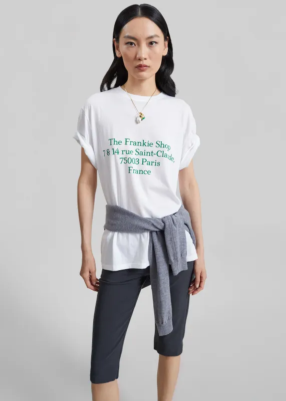 TFS Saint-Claude T-Shirt - White/Green made by Frankie Shop