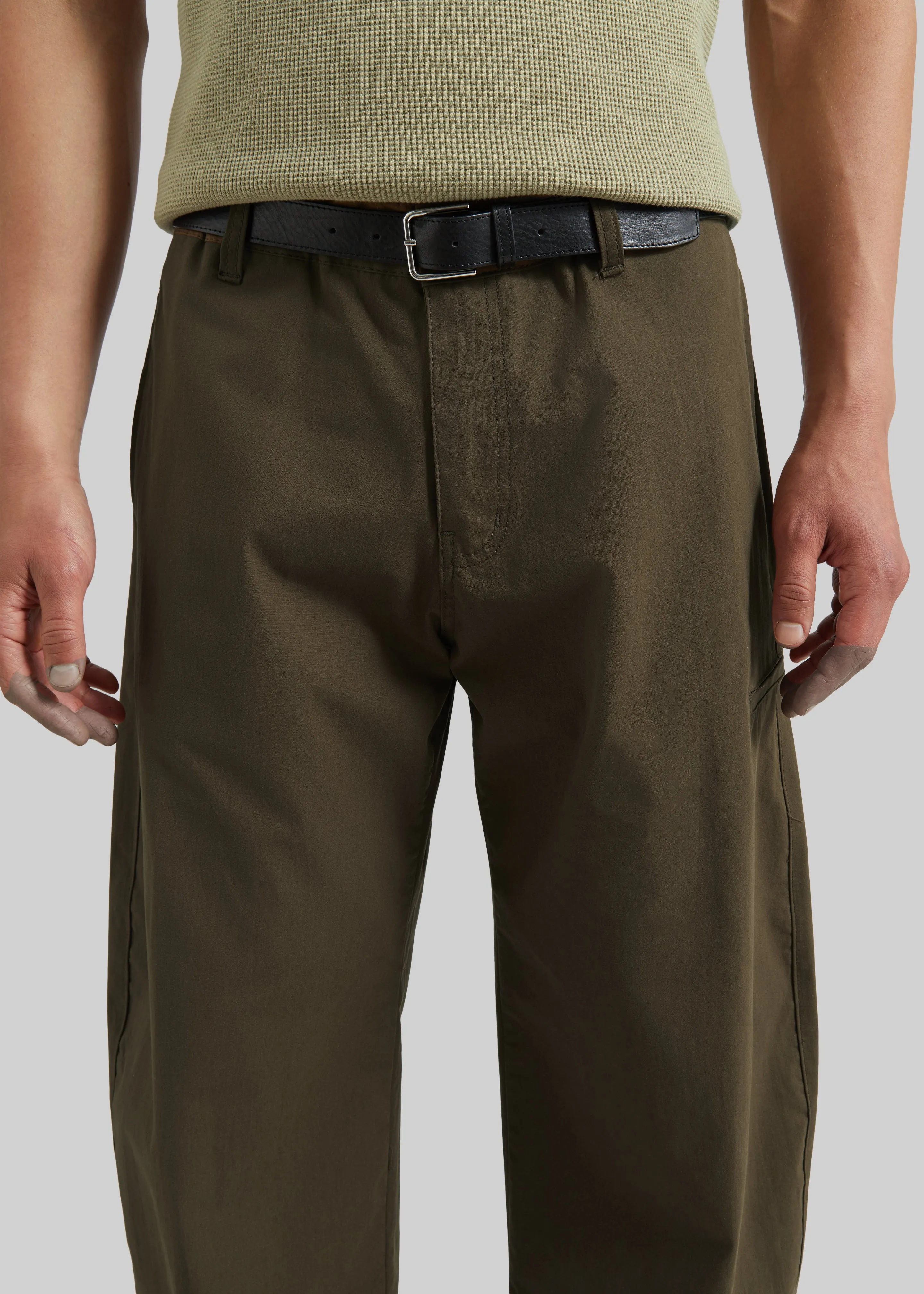 Velet Barrel Leg Pants - Olive Brown sold by Frankie Shop product image thumbnail 3
