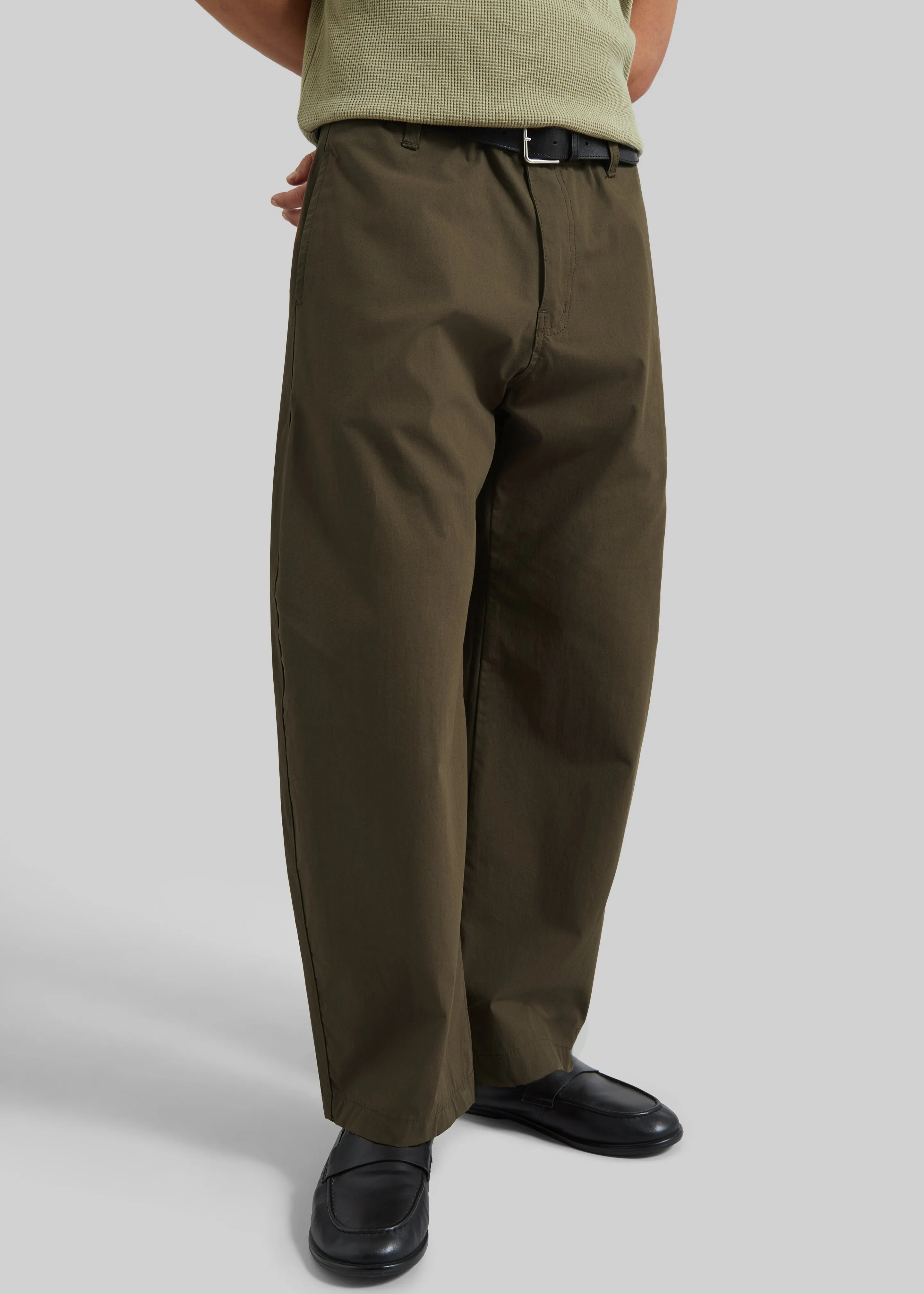 Velet Barrel Leg Pants - Olive Brown sold by Frankie Shop product image thumbnail 2