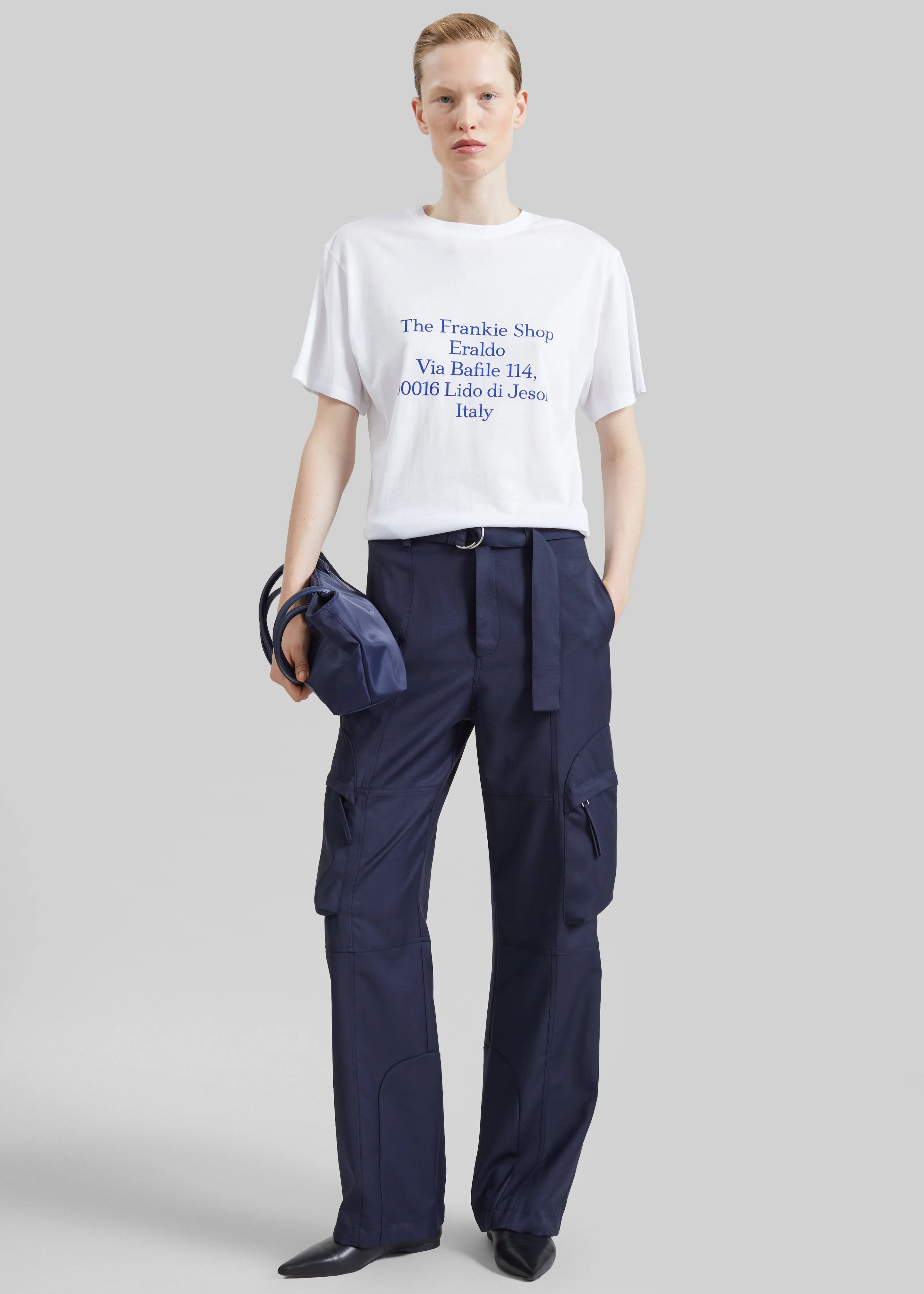 TFS Eraldo T-Shirt - White/Blue sold by Frankie Shop product image thumbnail 3