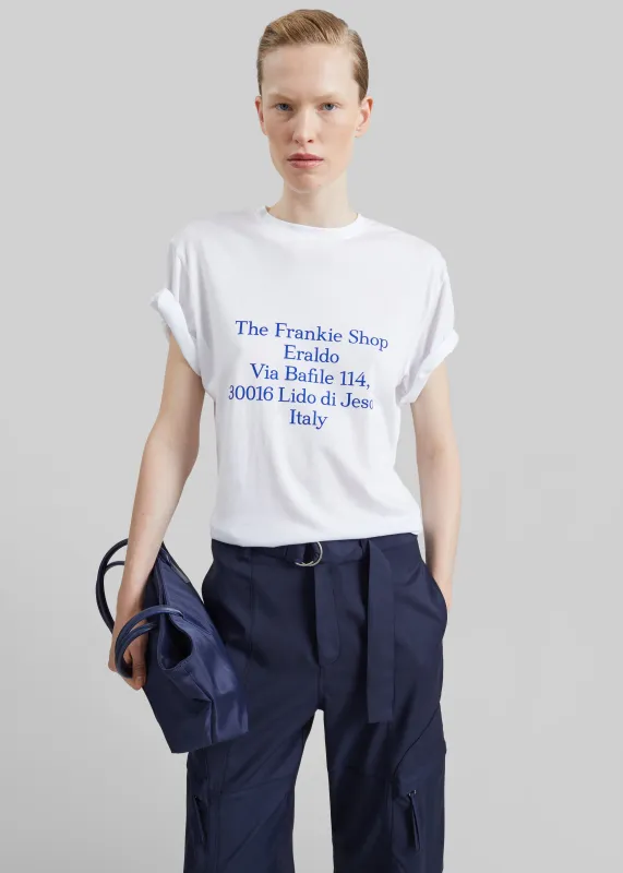 TFS Eraldo T-Shirt - White/Blue made by Frankie Shop