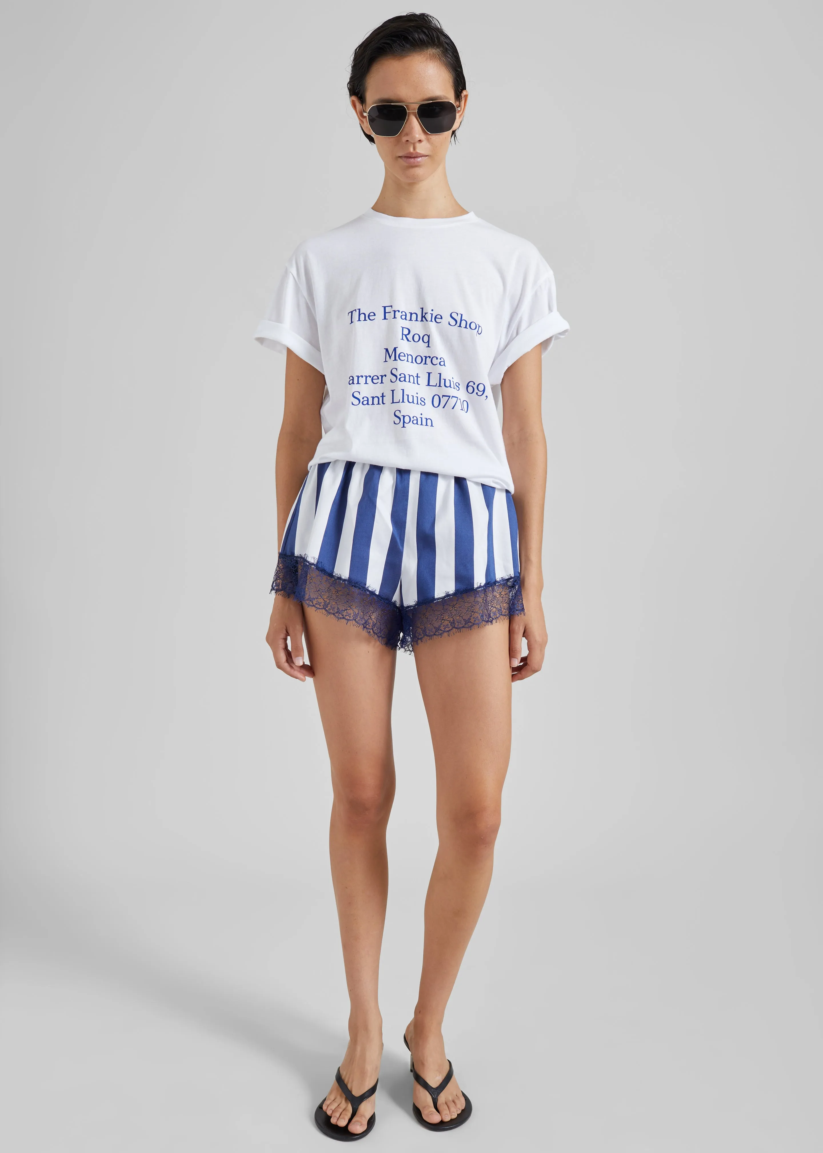 TFS Roq T-Shirt - White/Blue sold by Frankie Shop product image thumbnail 4