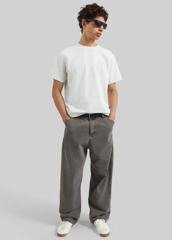 Salino Barrel Leg Jeans - Grey Wash made by Frankie Shop