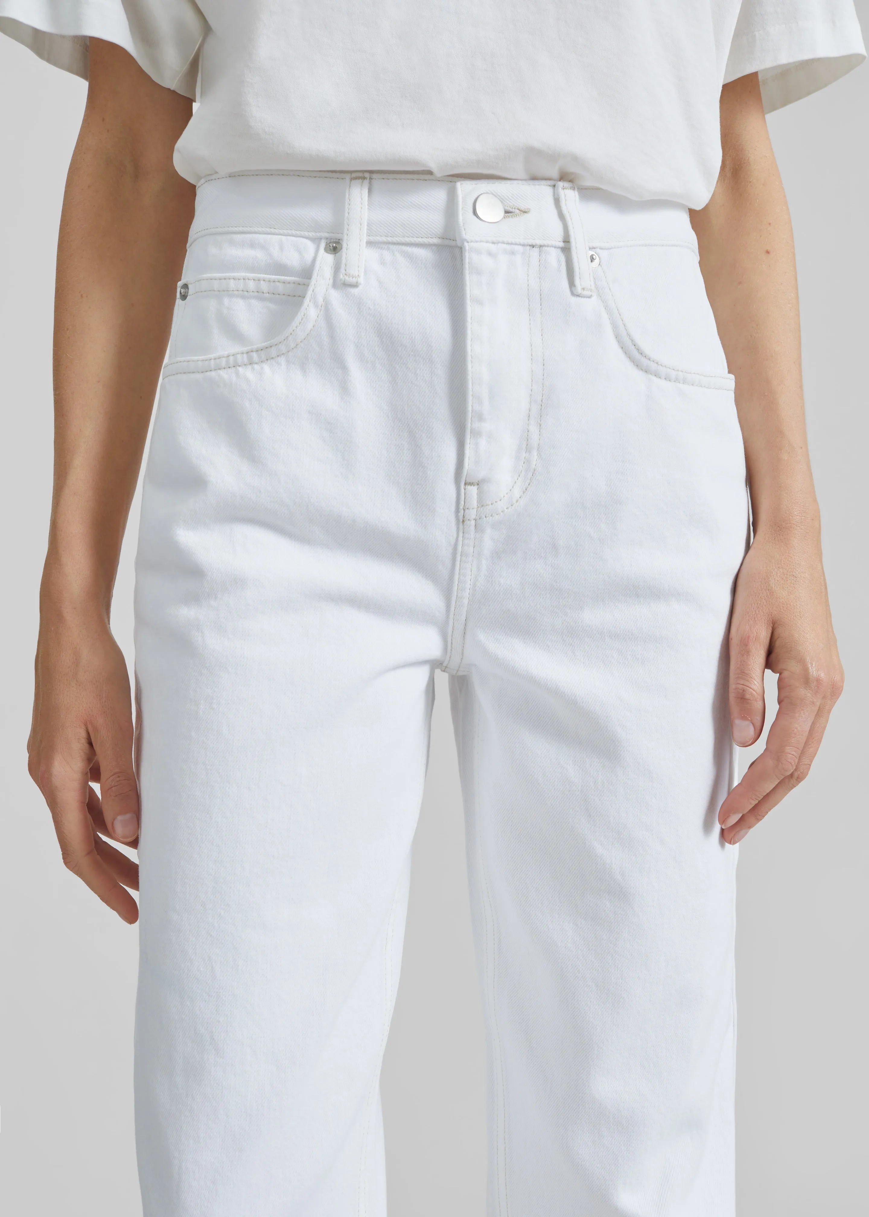Dalston Jeans - White sold by Frankie Shop product image thumbnail 4