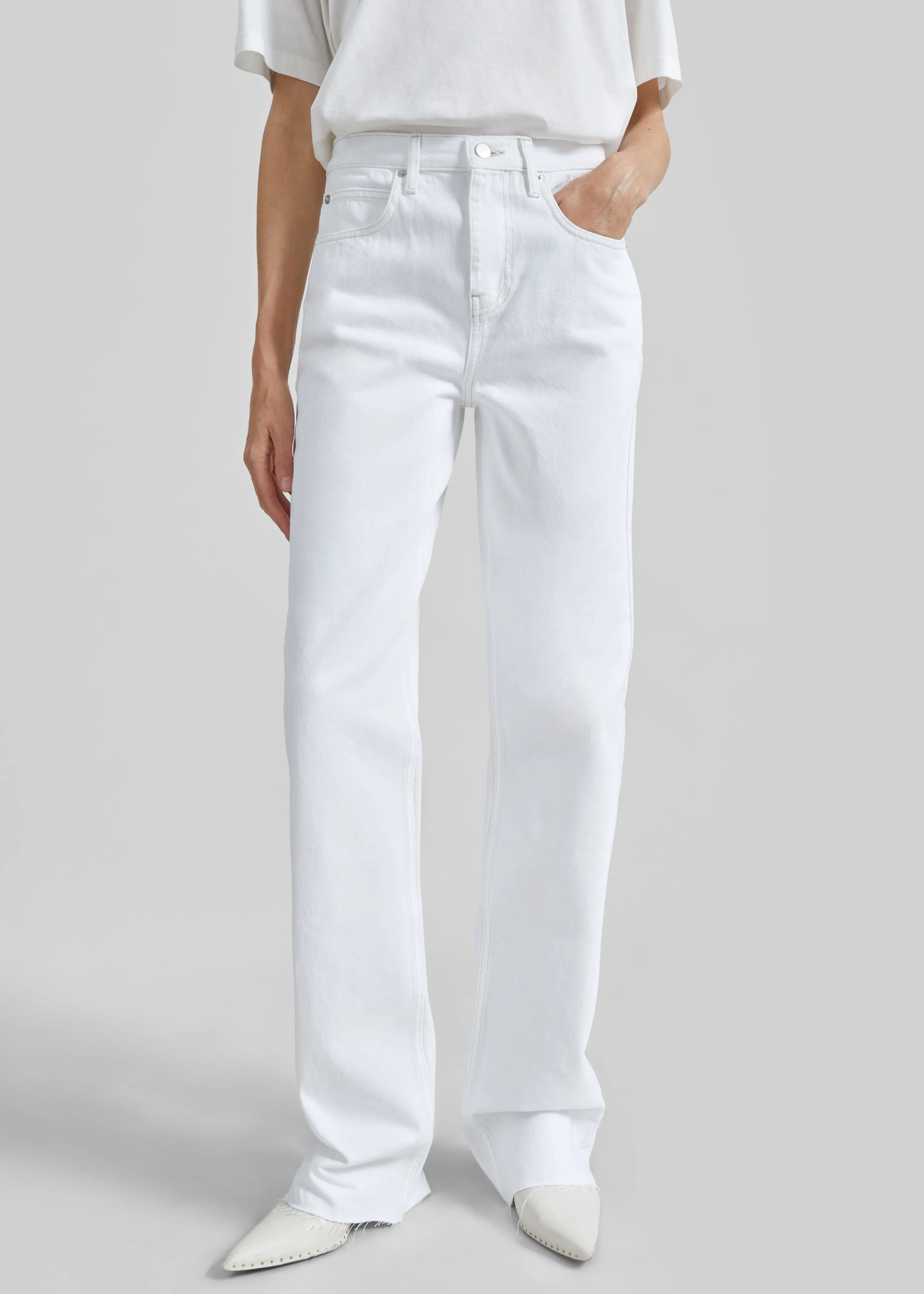 Dalston Jeans - White sold by Frankie Shop product image thumbnail 2