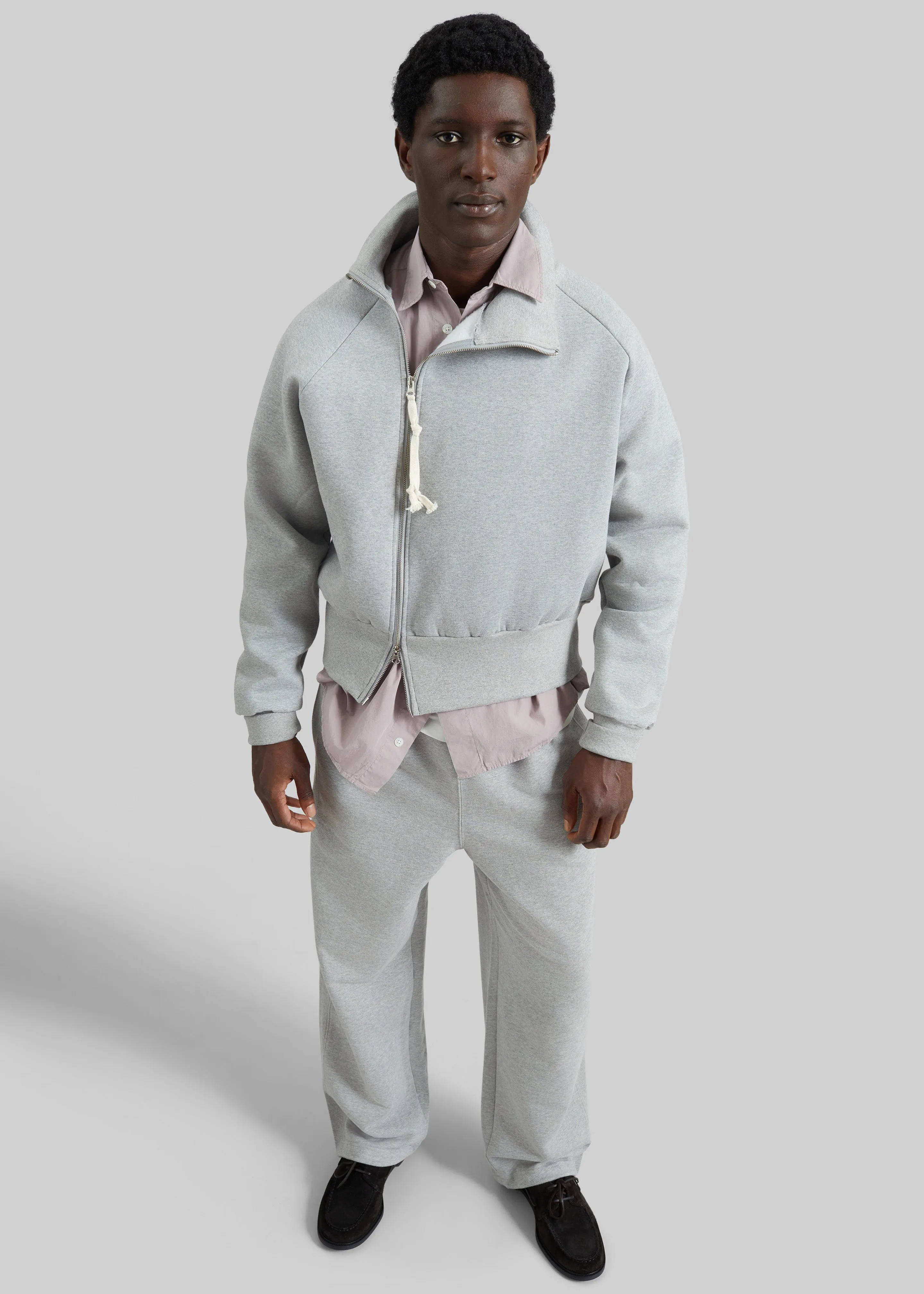 Lenox Paneled Sweatpants - Light Grey sold by Frankie Shop