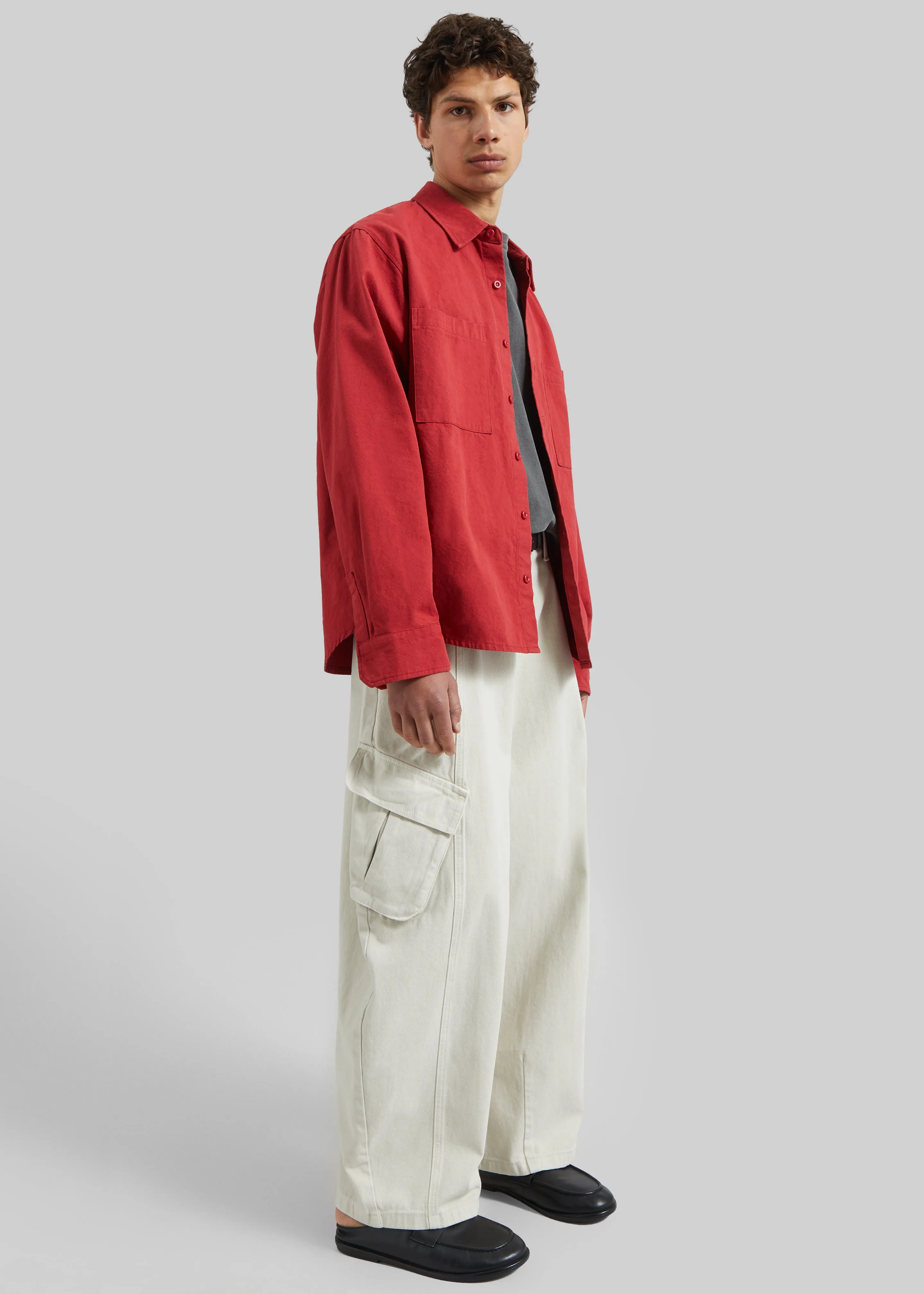 Keller Cotton Shirt - Red sold by Frankie Shop product image thumbnail 3