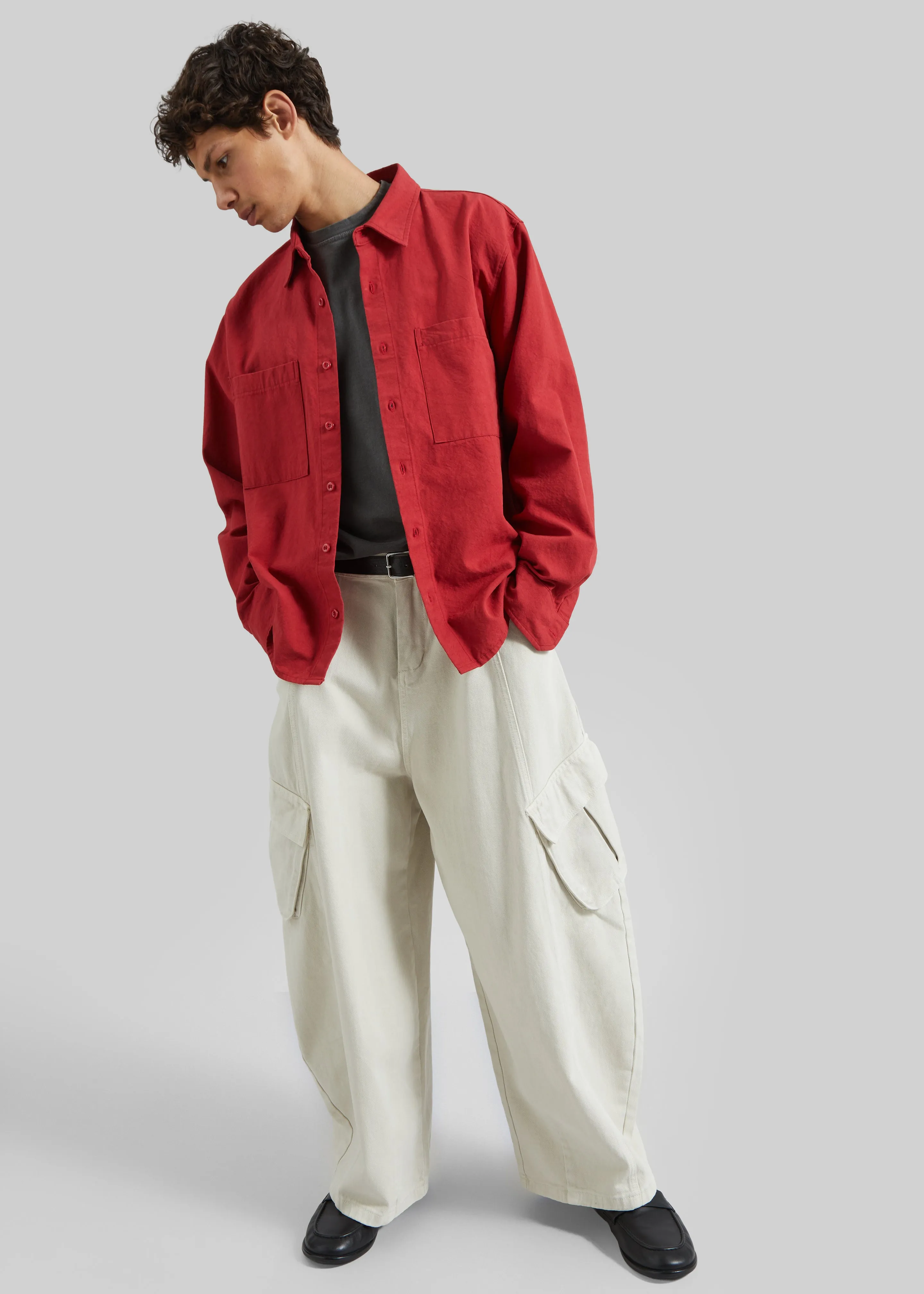 Keller Cotton Shirt - Red sold by Frankie Shop product image thumbnail 4