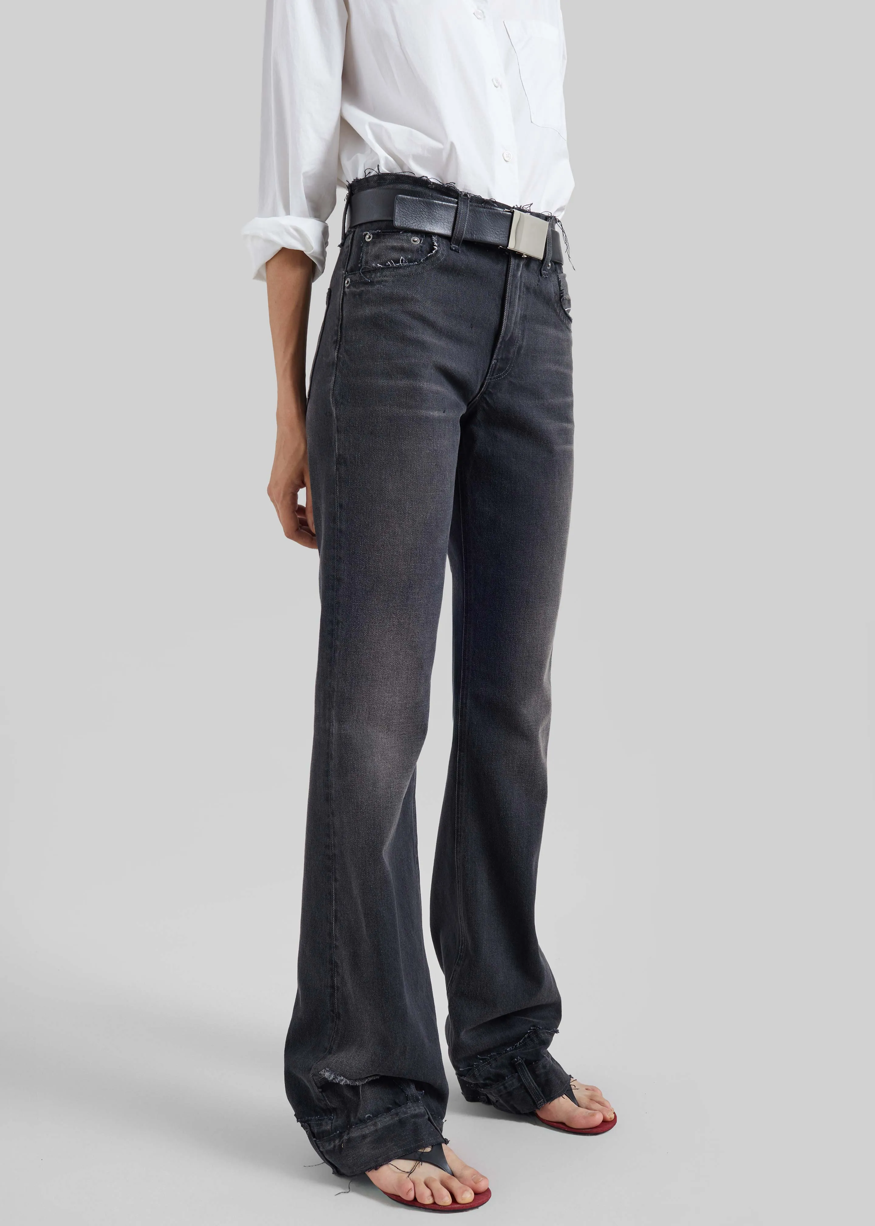 Haikure Flora Cut Denim Pants - Vintage Black sold by Frankie Shop product image thumbnail 2