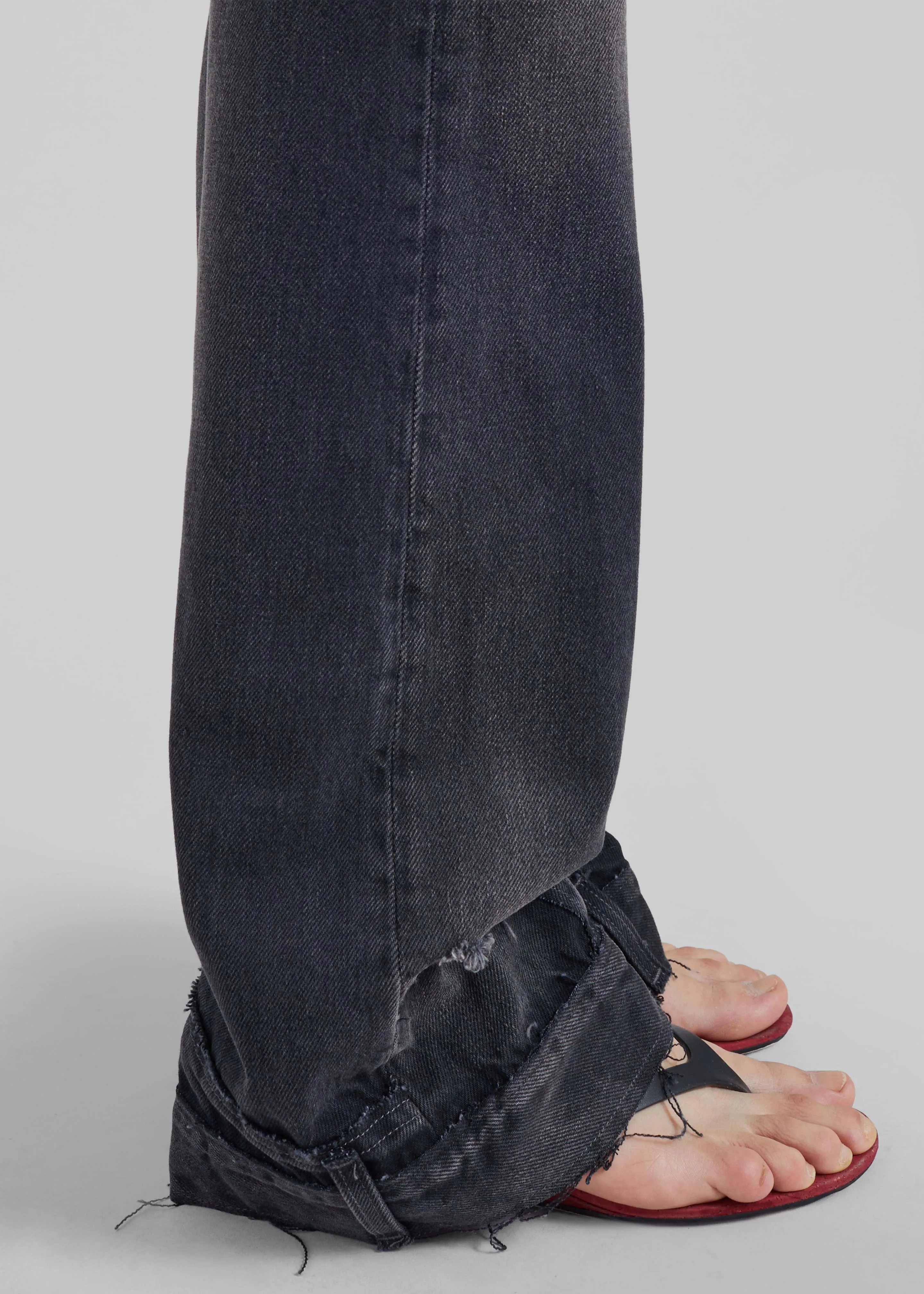 Haikure Flora Cut Denim Pants - Vintage Black sold by Frankie Shop product image thumbnail 3