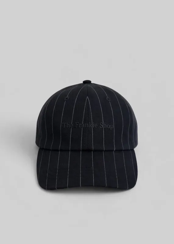 Frankie Baseball Cap - Black/White Pinstripe made by Frankie Shop