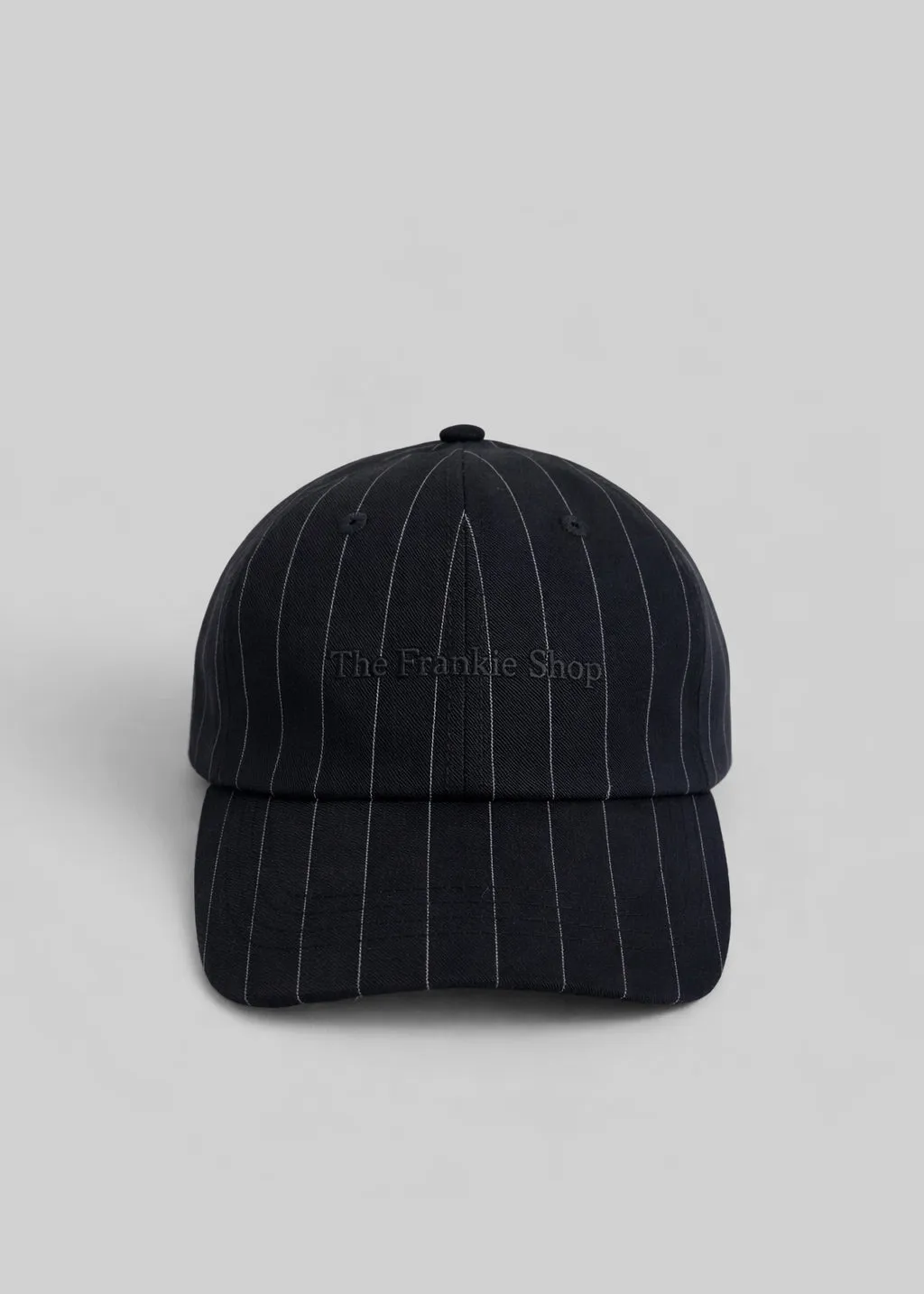 Frankie Baseball Cap - Black/White Pinstripe sold by Frankie Shop