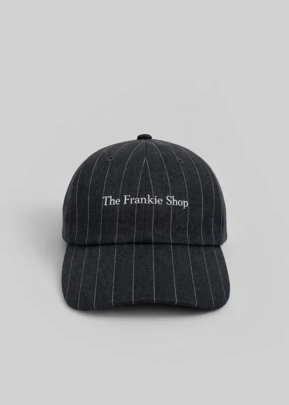 Frankie Baseball Cap - Charcoal/White Pinstripe made by Frankie Shop