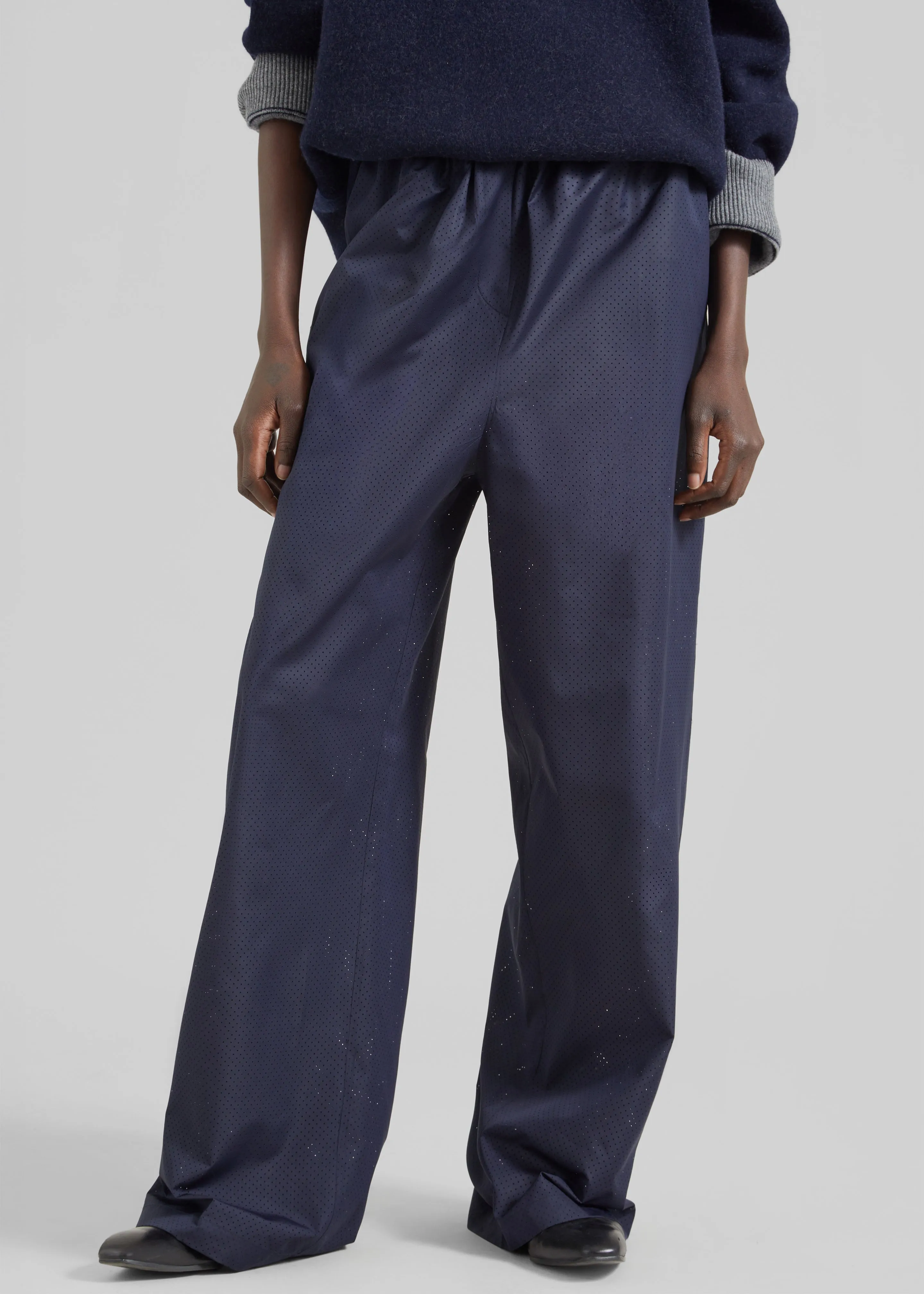 Baxter Perforated Track Pants - Navy sold by Frankie Shop product image thumbnail 2