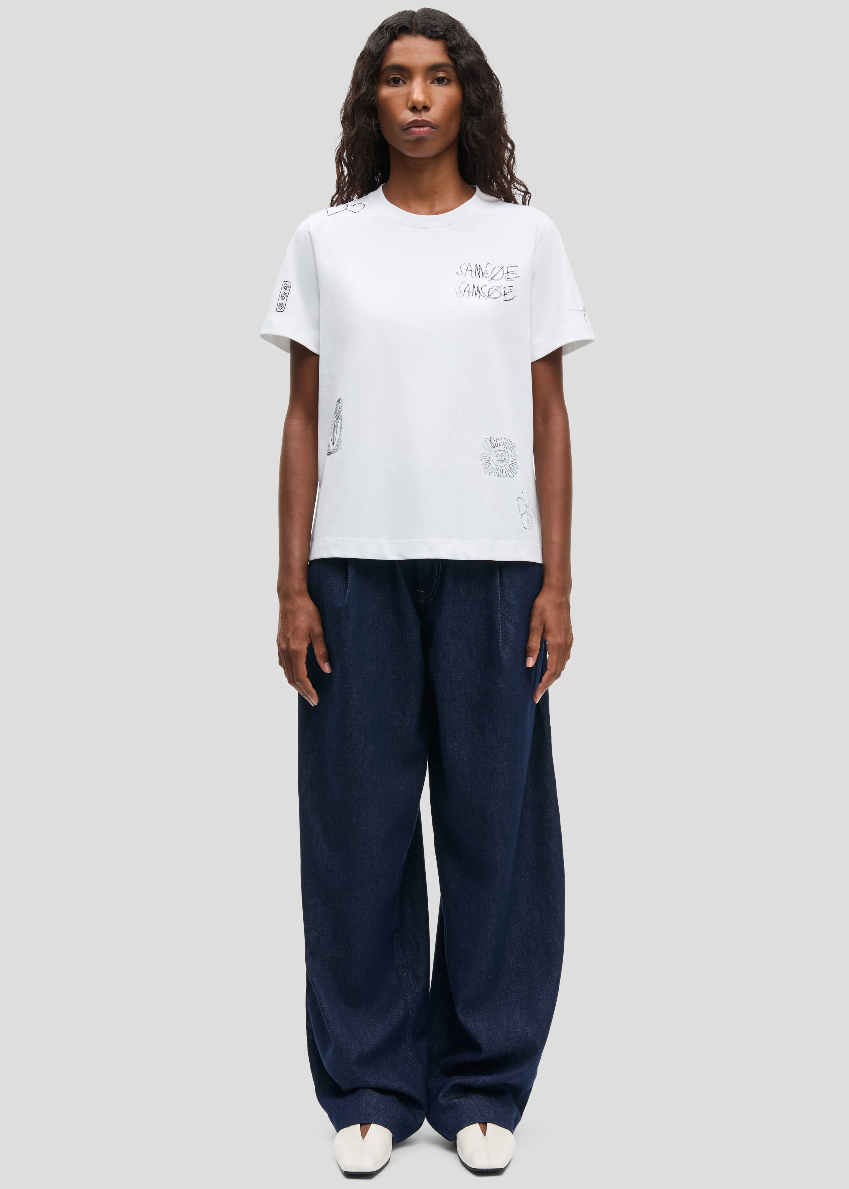 Samsøe Samsøe Saharper Pleat Jeans - Soft Denim sold by Frankie Shop