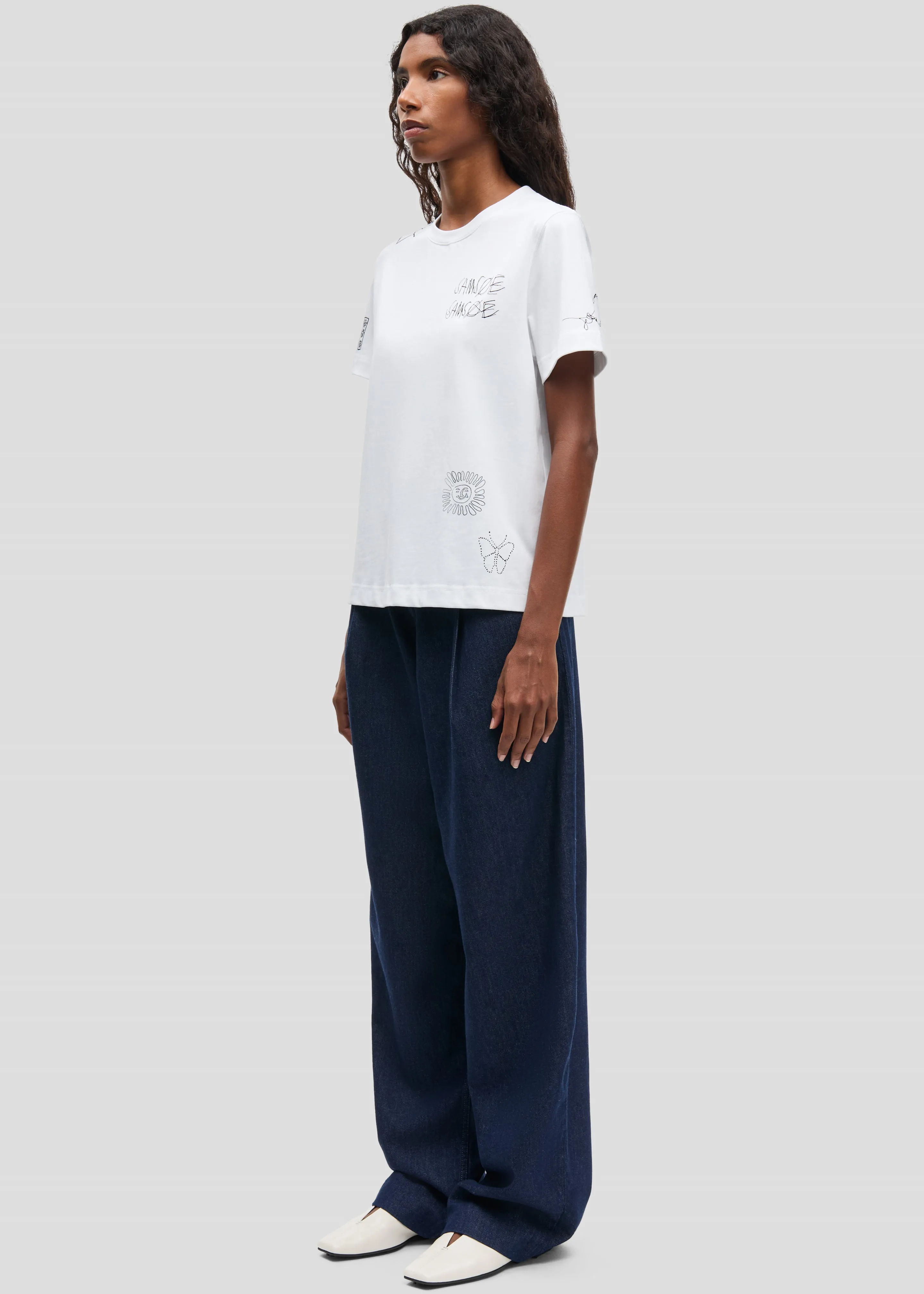 Samsøe Samsøe Saharper Pleat Jeans - Soft Denim sold by Frankie Shop product image thumbnail 3