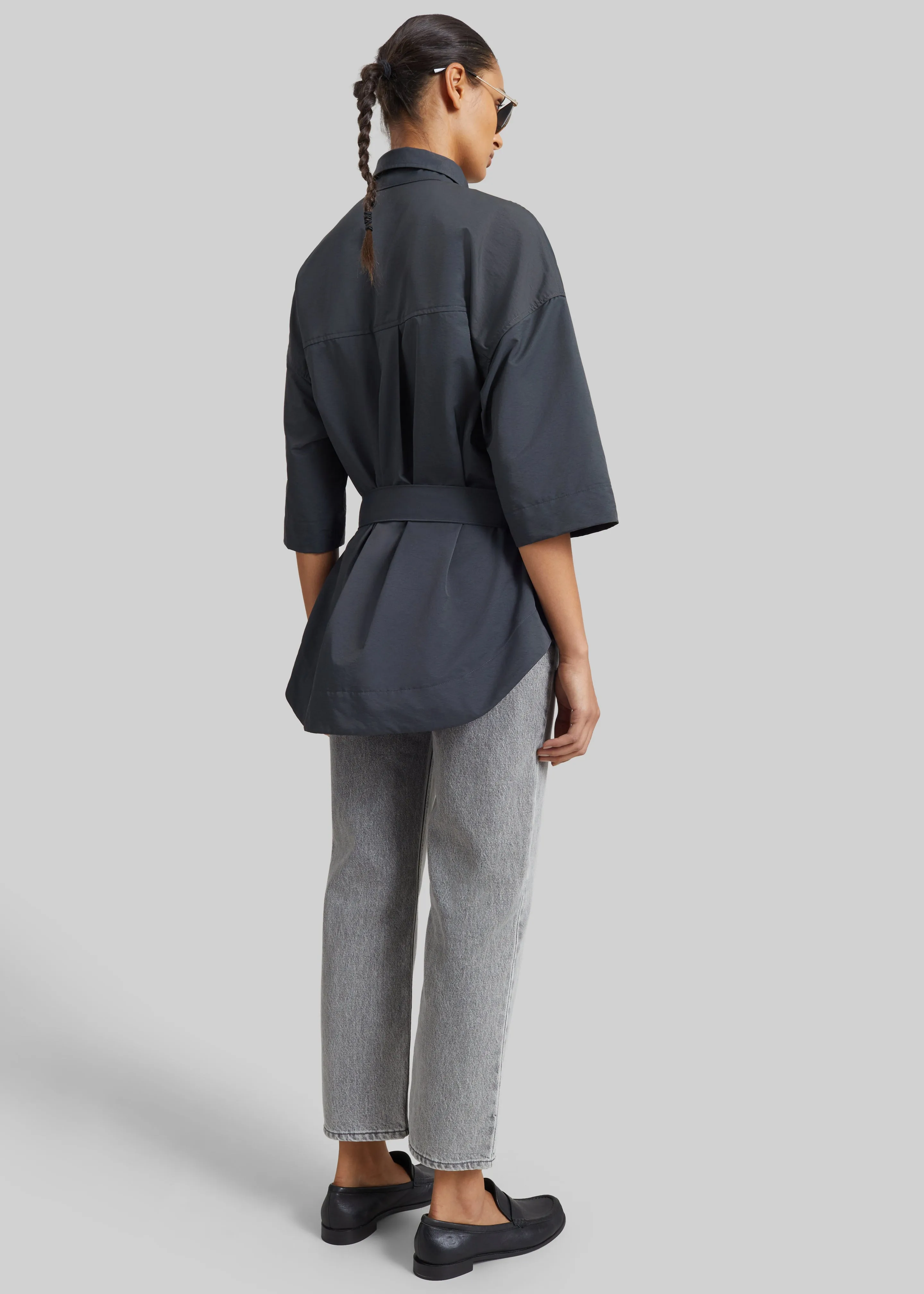 Odesa Belted Shirt - Charcoal sold by Frankie Shop product image thumbnail 5