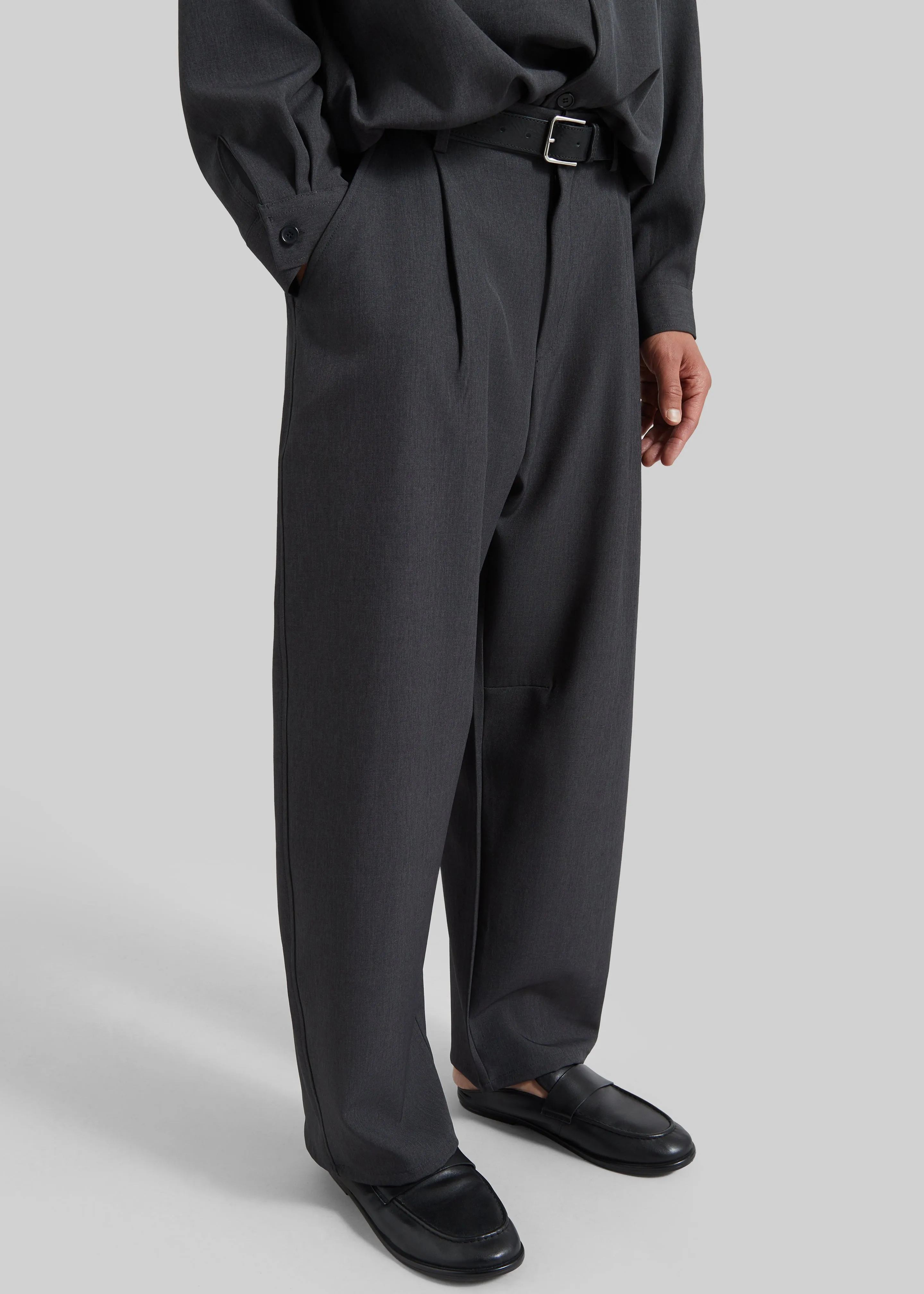 Alessio Straight Trousers - Charcoal sold by Frankie Shop product image thumbnail 2
