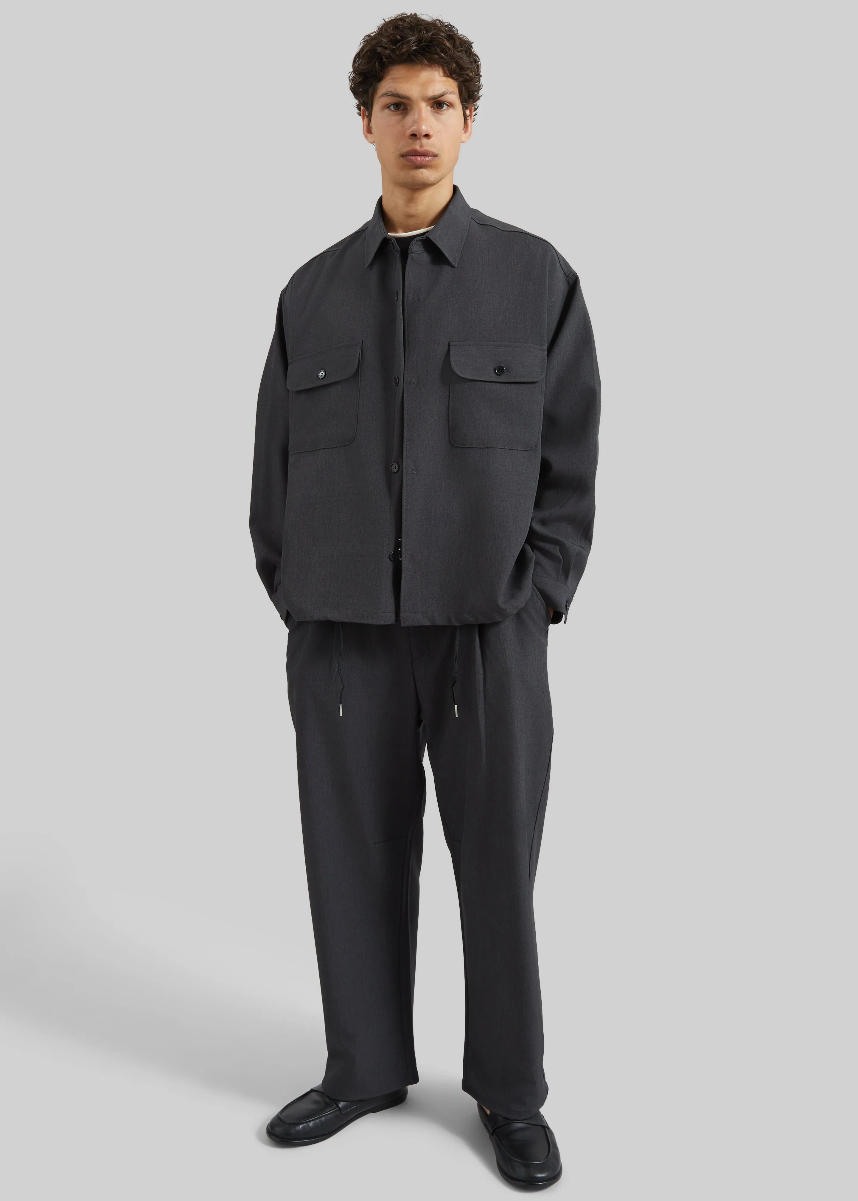 Alessio Shirt Jacket - Charcoal sold by Frankie Shop product image thumbnail 2