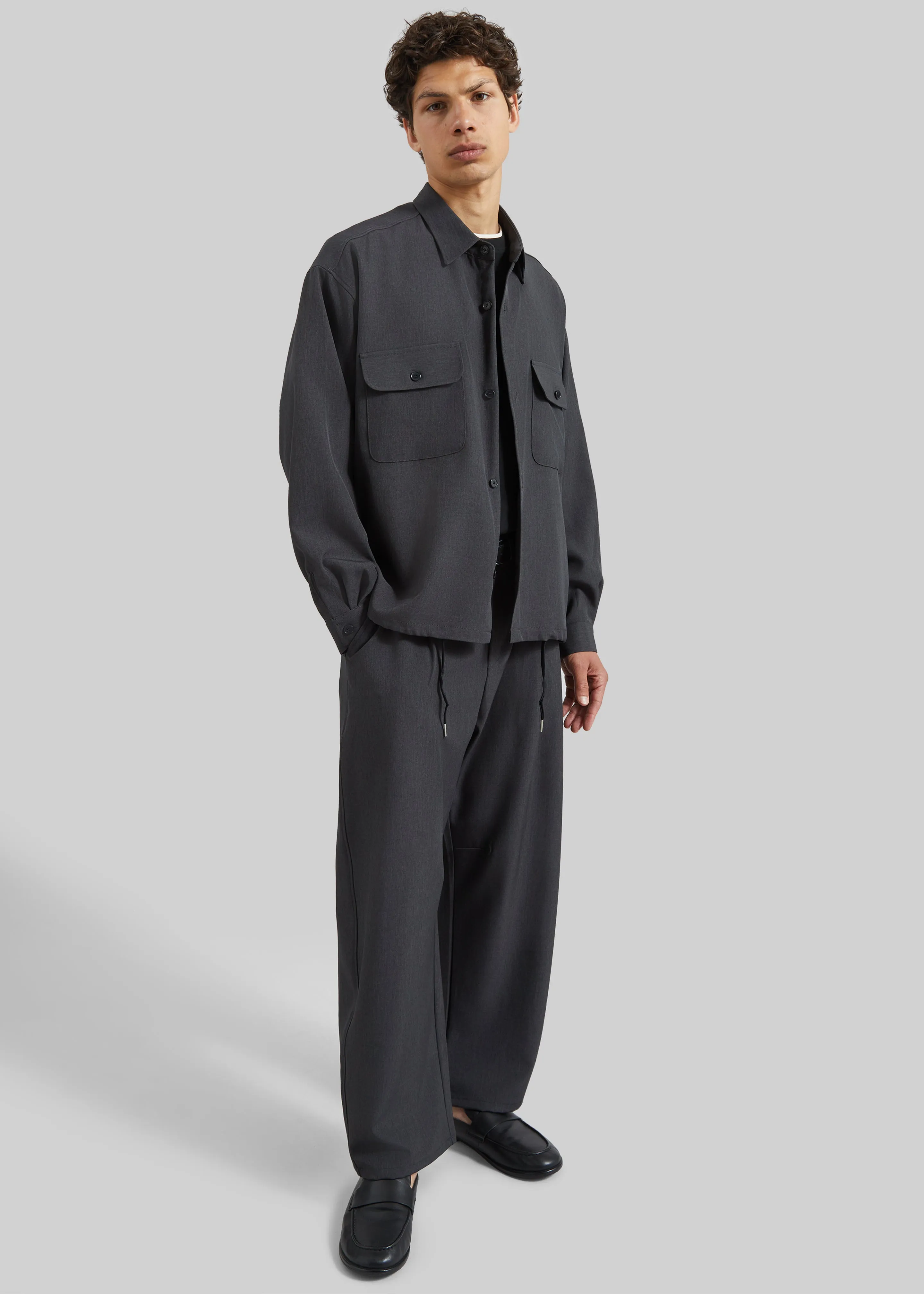 Alessio Shirt Jacket - Charcoal sold by Frankie Shop product image thumbnail 5