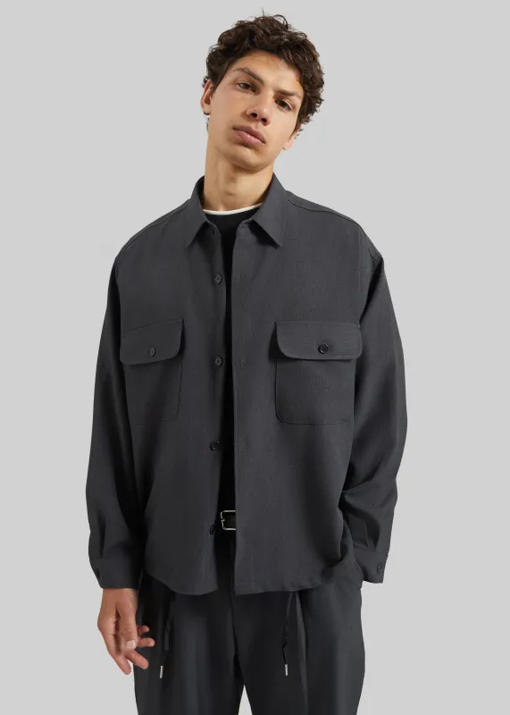 Alessio Shirt Jacket - Charcoal made by Frankie Shop