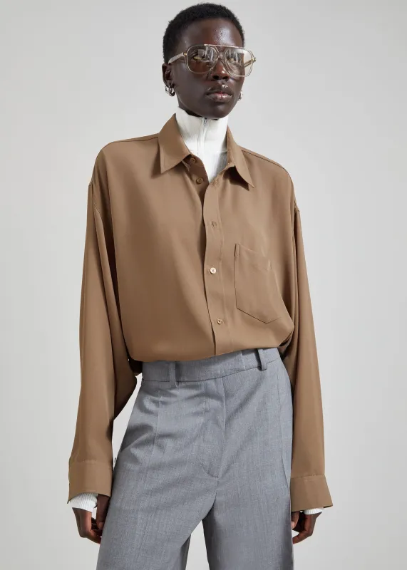 Rema Shirt - Khaki Brown made by Frankie Shop