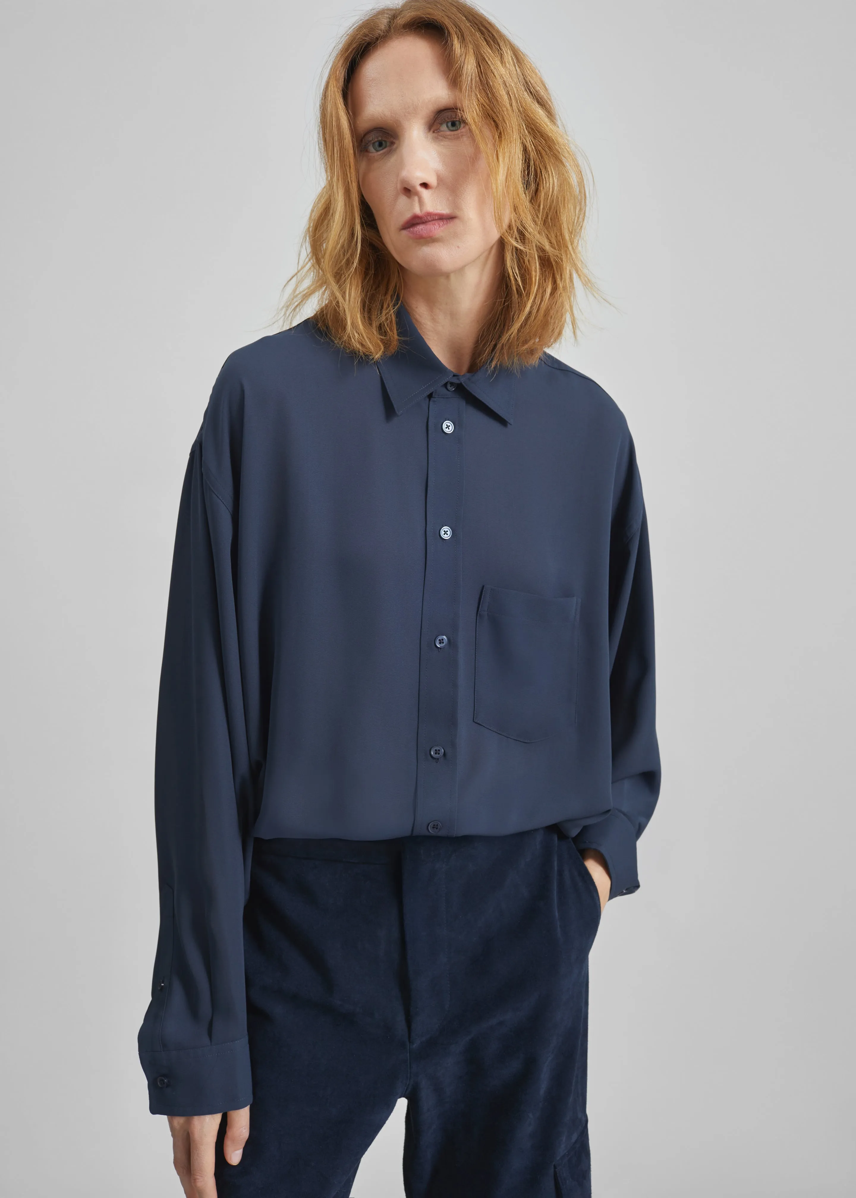 Rema Shirt - Slate Blue sold by Frankie Shop product image thumbnail 2