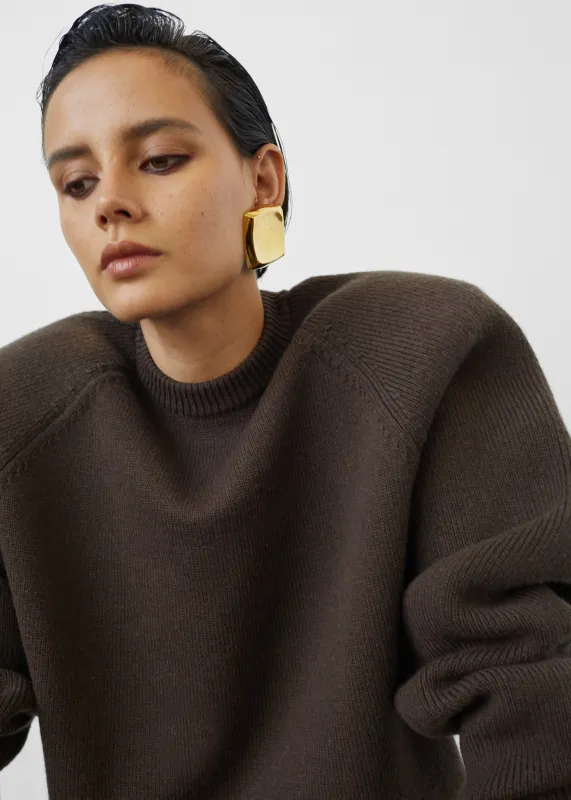 Lina Padded Sweater - Brown made by Frankie Shop