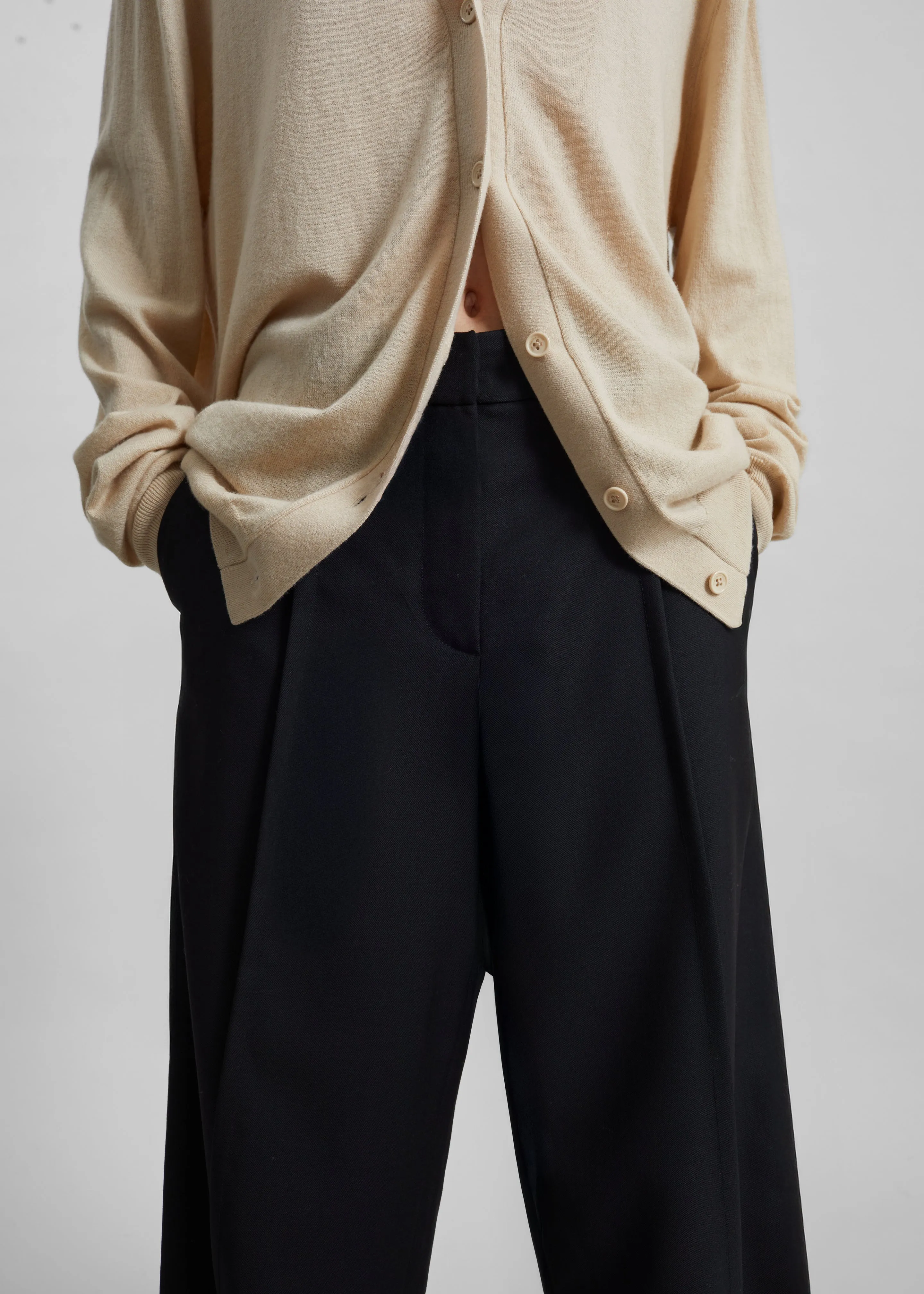 Brya Piped Trousers - Black sold by Frankie Shop product image thumbnail 3