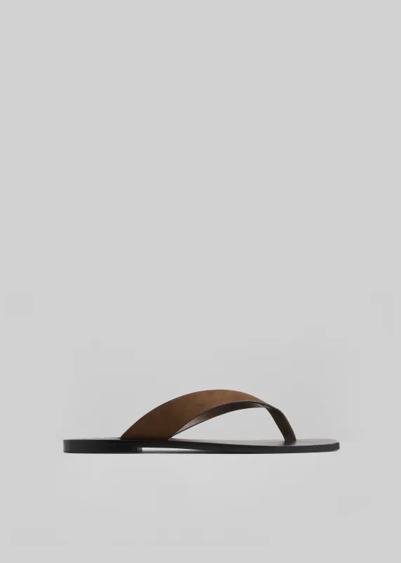A.Emery Kinto Sandals - Chestnut Suede/Black made by A.EMERY