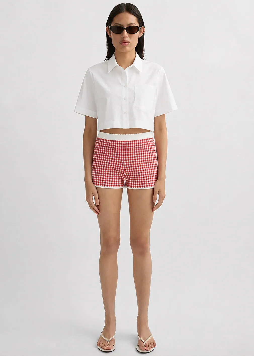 Posse Micah Shorts - Red Gingham sold by Frankie Shop product image thumbnail 4