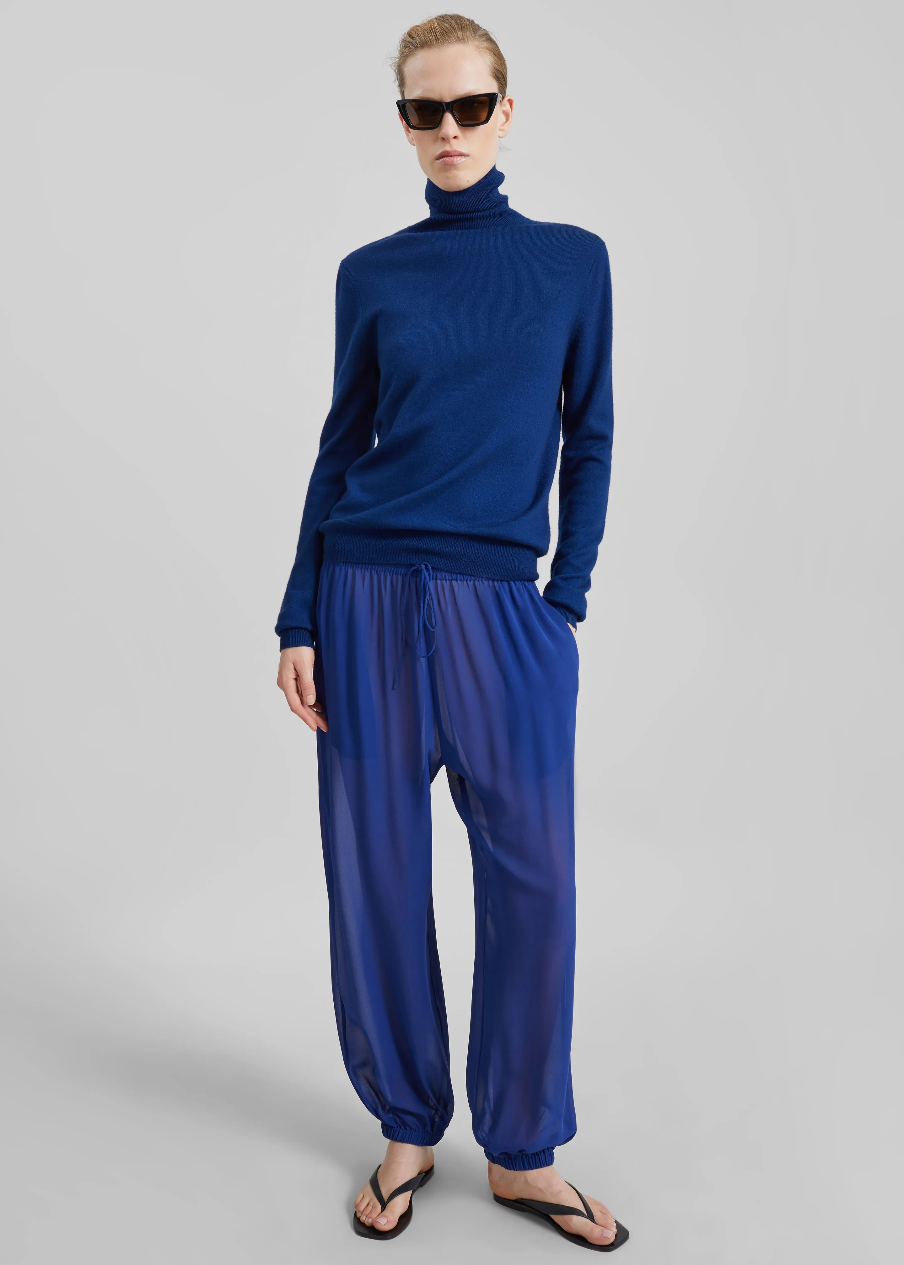 Christopher Esber Bennett Silk Pants - Ink sold by Frankie Shop product image thumbnail 2