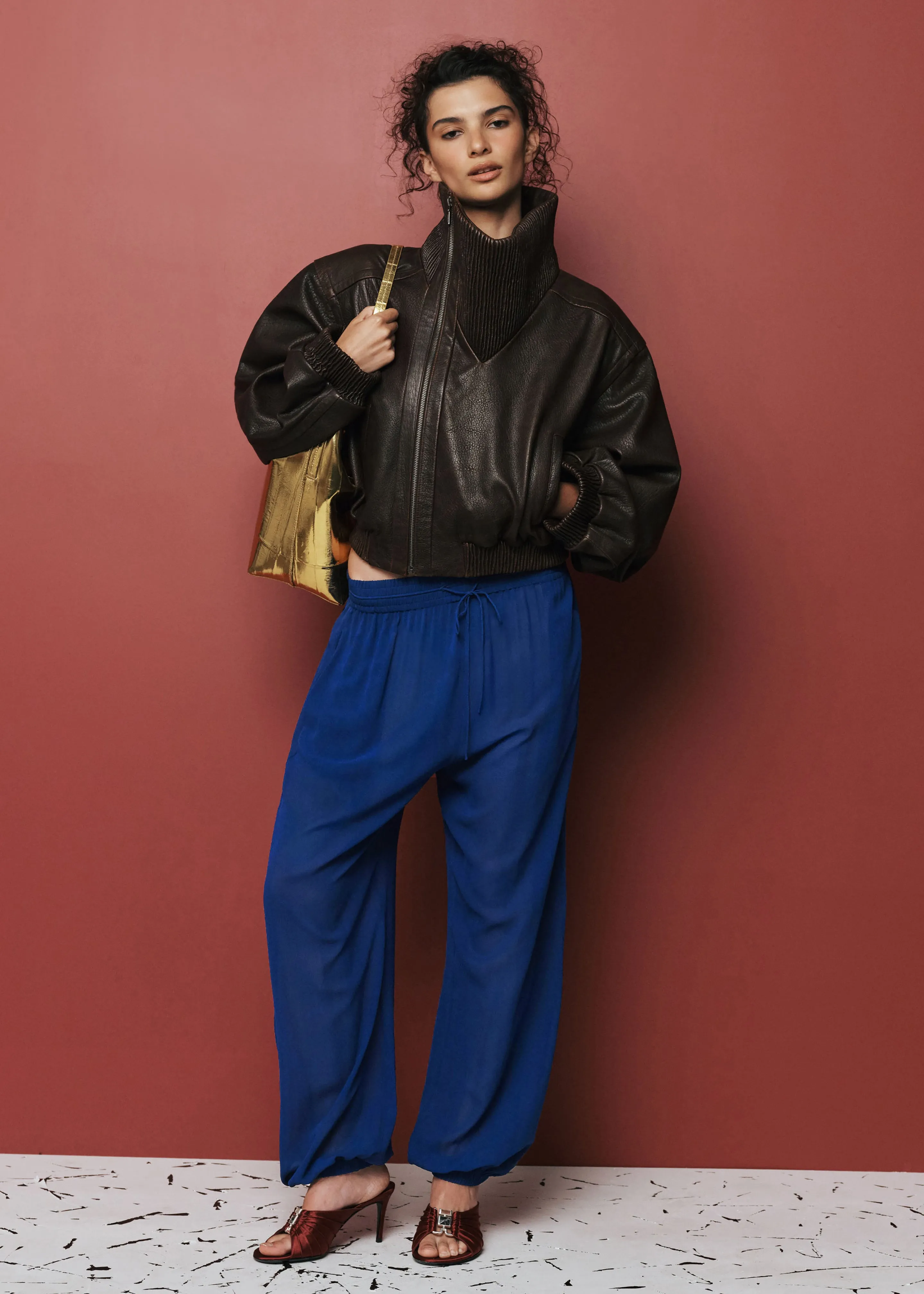 Christopher Esber Bennett Silk Pants - Ink sold by Frankie Shop product image thumbnail 4
