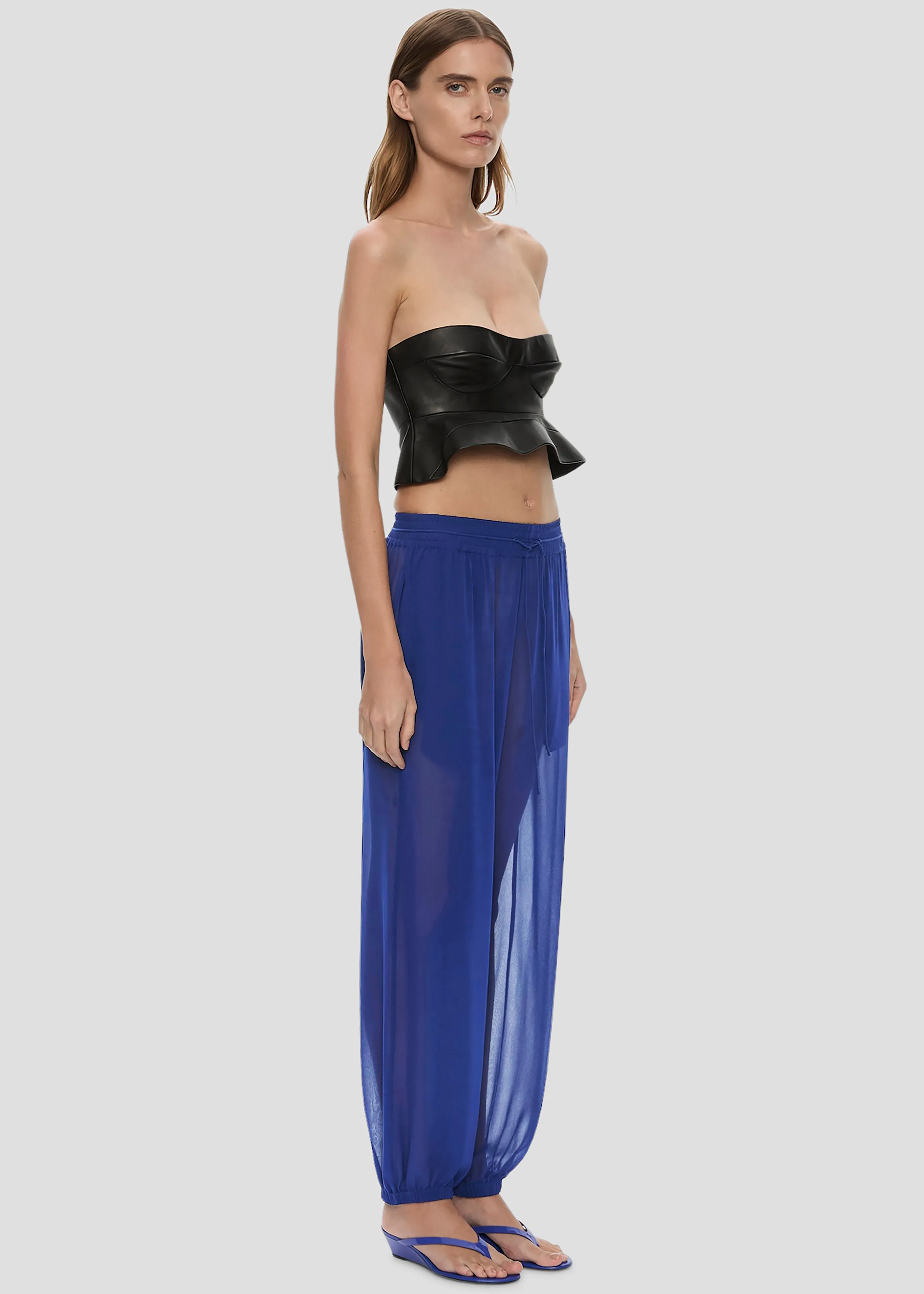 Christopher Esber Bennett Silk Pants - Ink sold by Frankie Shop