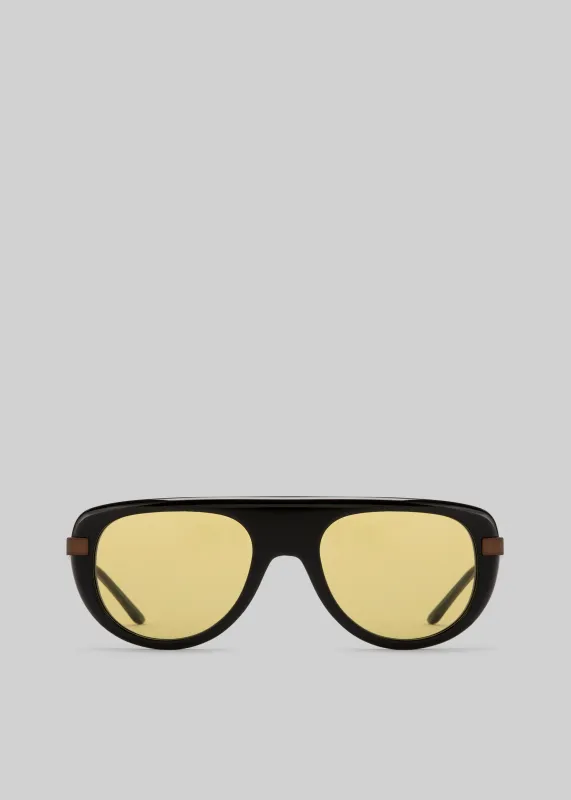 Karen Wazen Sol Sunglasses - Yellow made by Frankie Shop