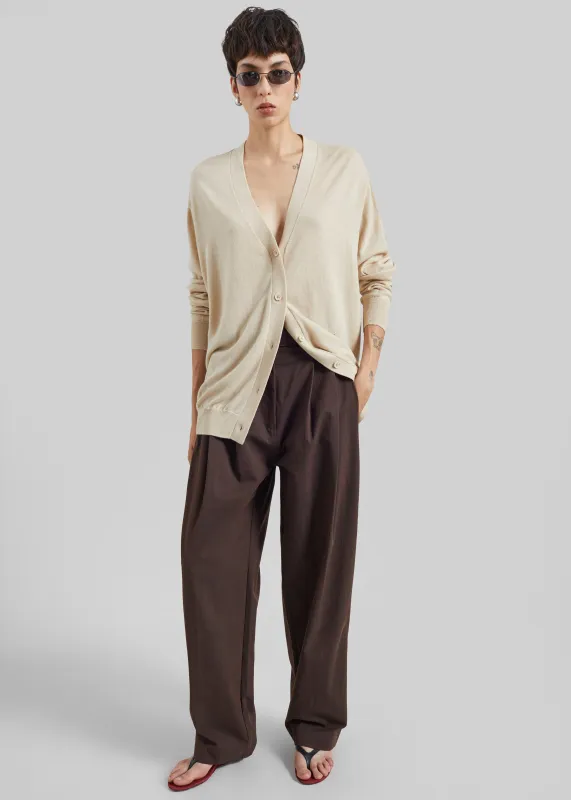 CO Pleated Pants - Chocolate made by CO