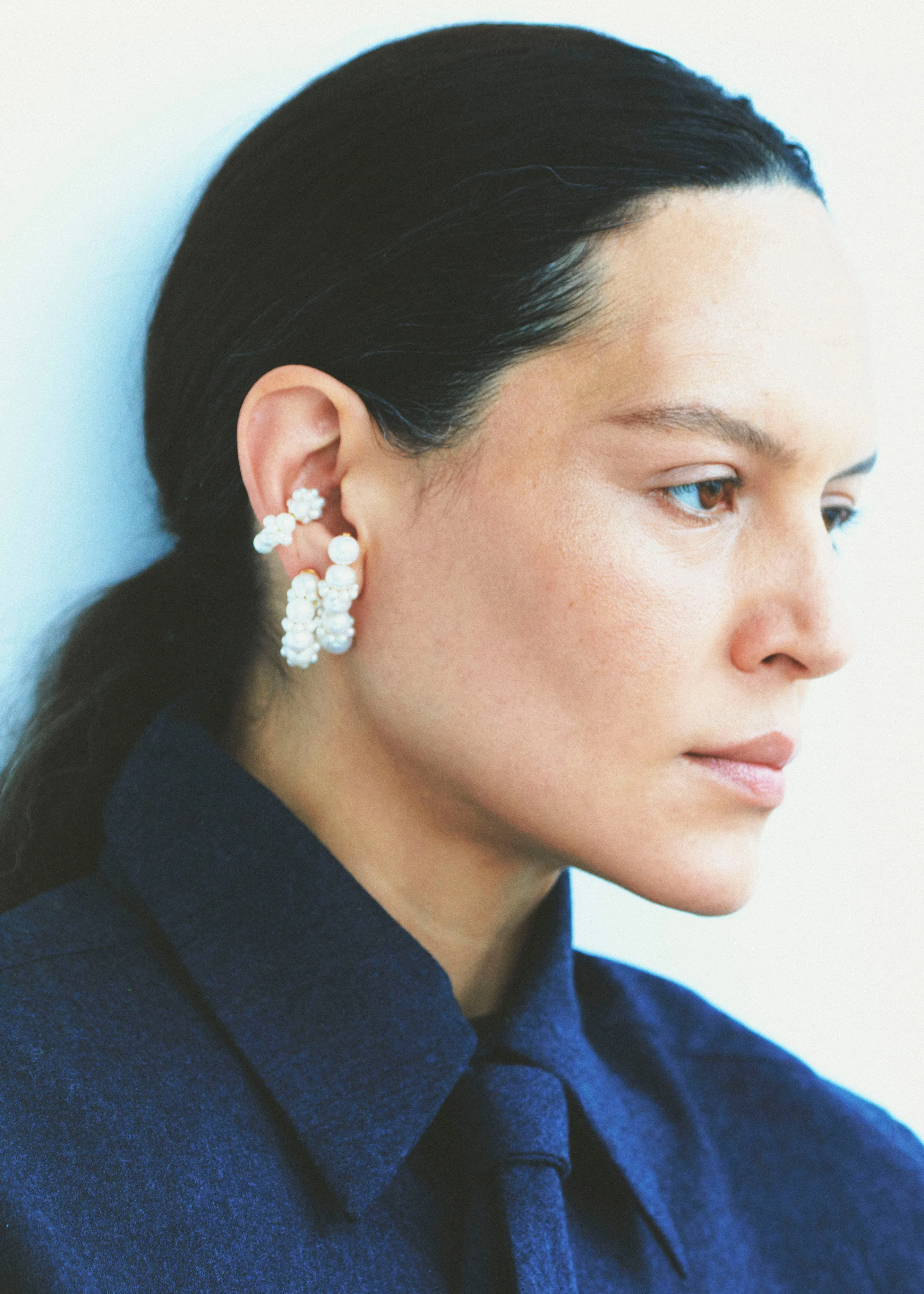 Completedworks Posy Pearl Ear Cuff - Gold sold by Frankie Shop product image thumbnail 2