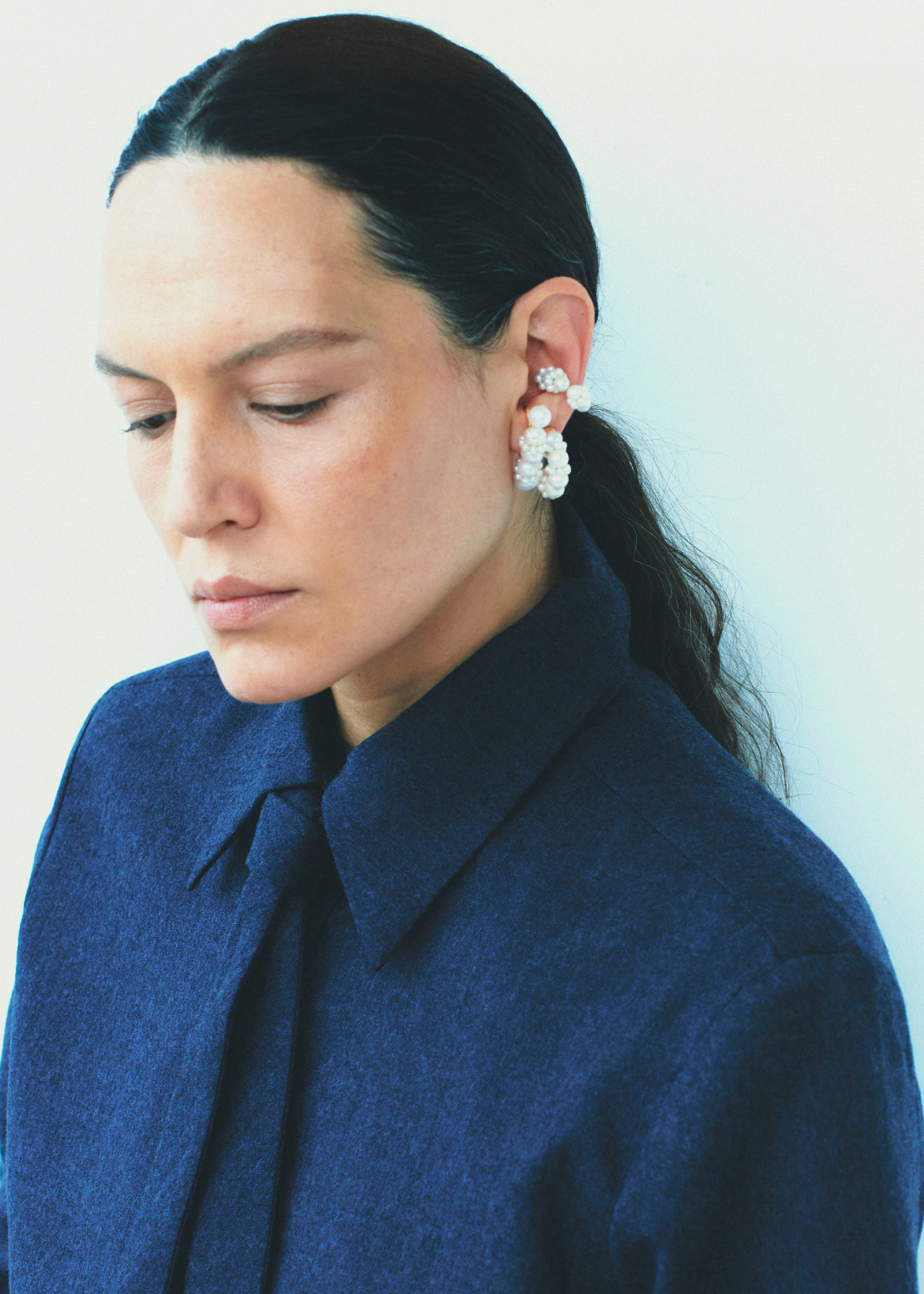 Completedworks Posy Pearl Ear Cuff - Gold sold by Frankie Shop product image thumbnail 3