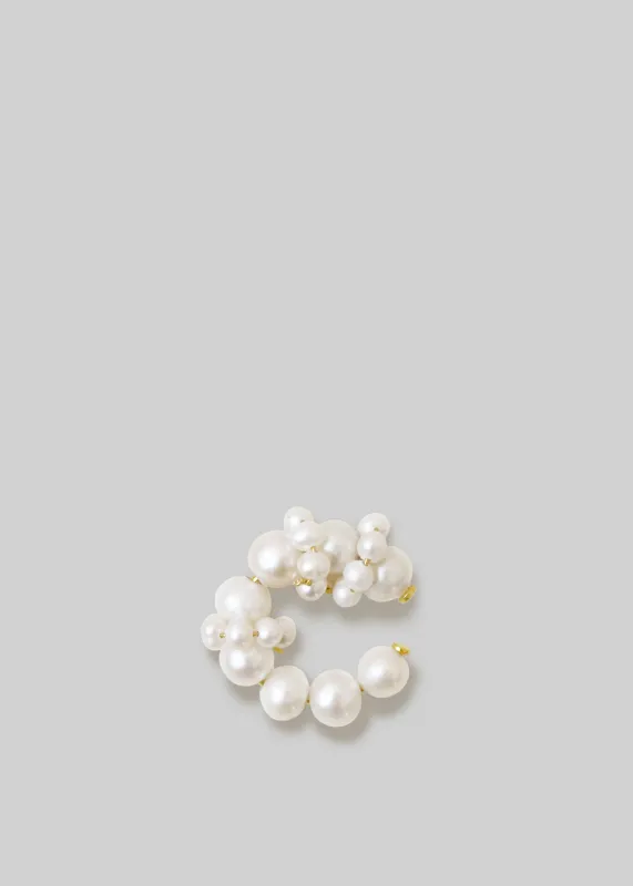 Completedworks Posy Pearl Ear Cuff - Gold made by Completed Works
