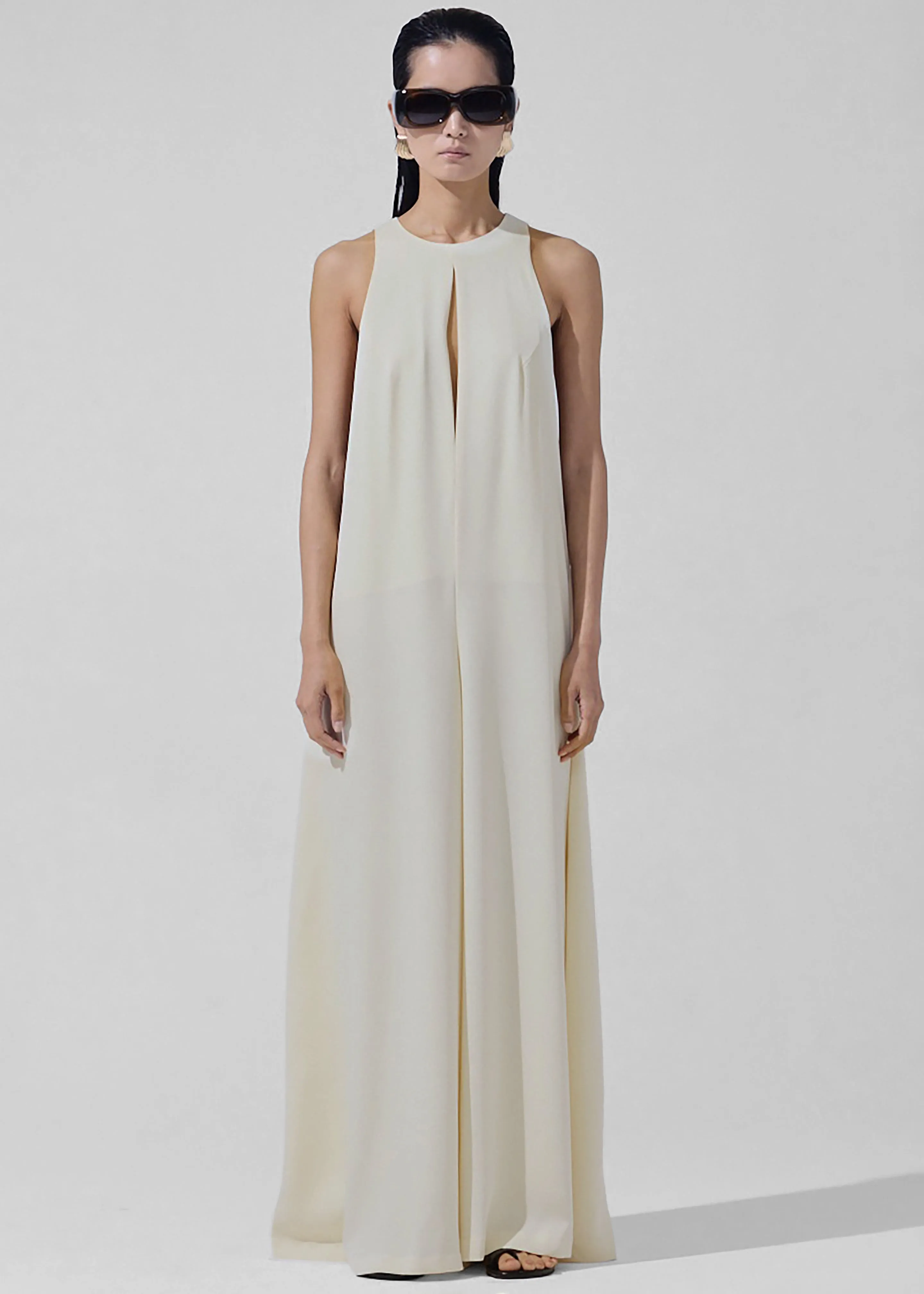 Mayan Wide Leg Jumpsuit - Ivory sold by Frankie Shop product image thumbnail 3