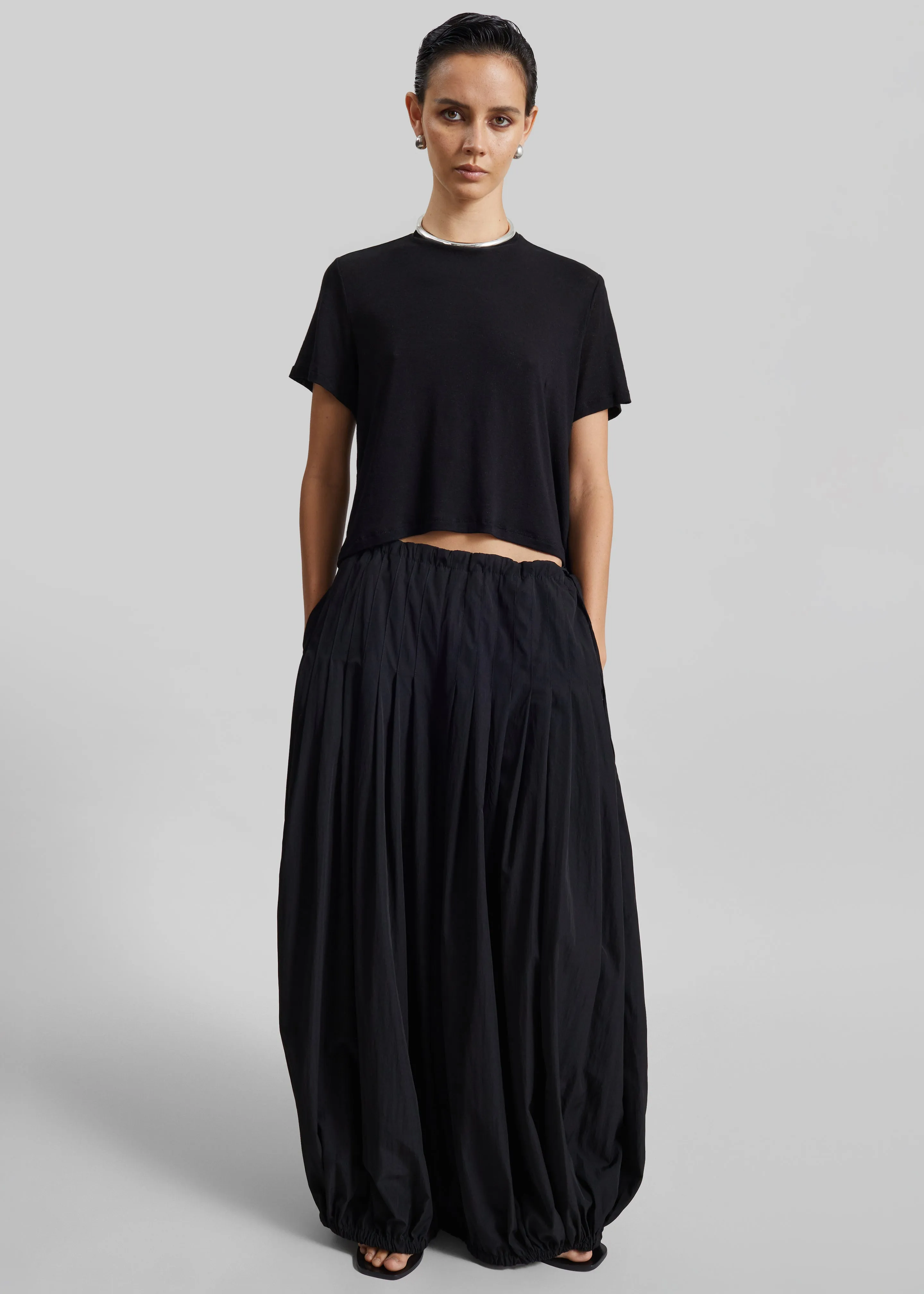 Berson Gathered Balloon Pants - Black sold by Frankie Shop product image thumbnail 4