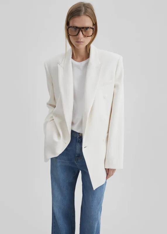 Monterey Structured Blazer - Off White made by Frankie Shop
